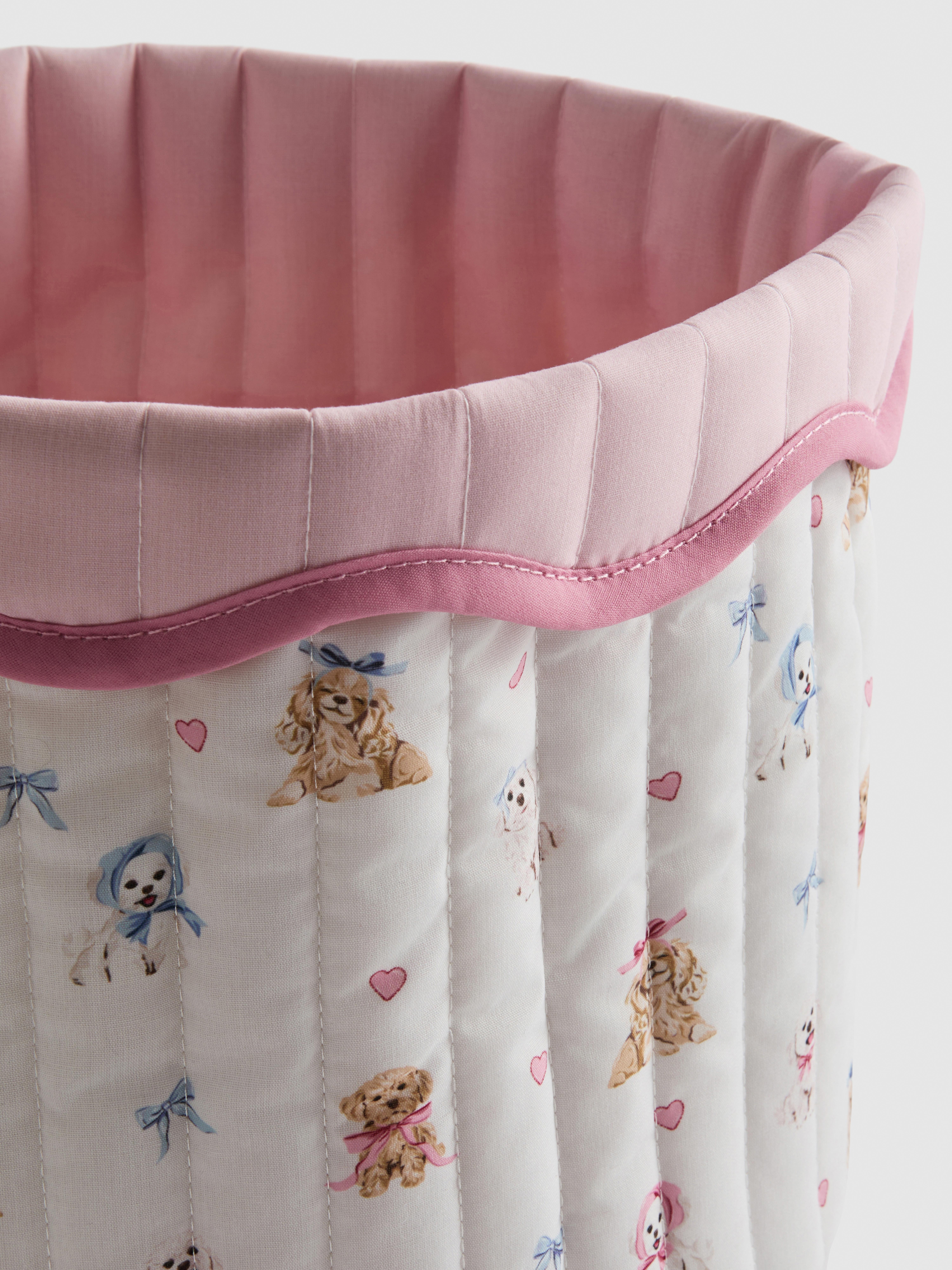 Quilted Scalloped Storage Basket