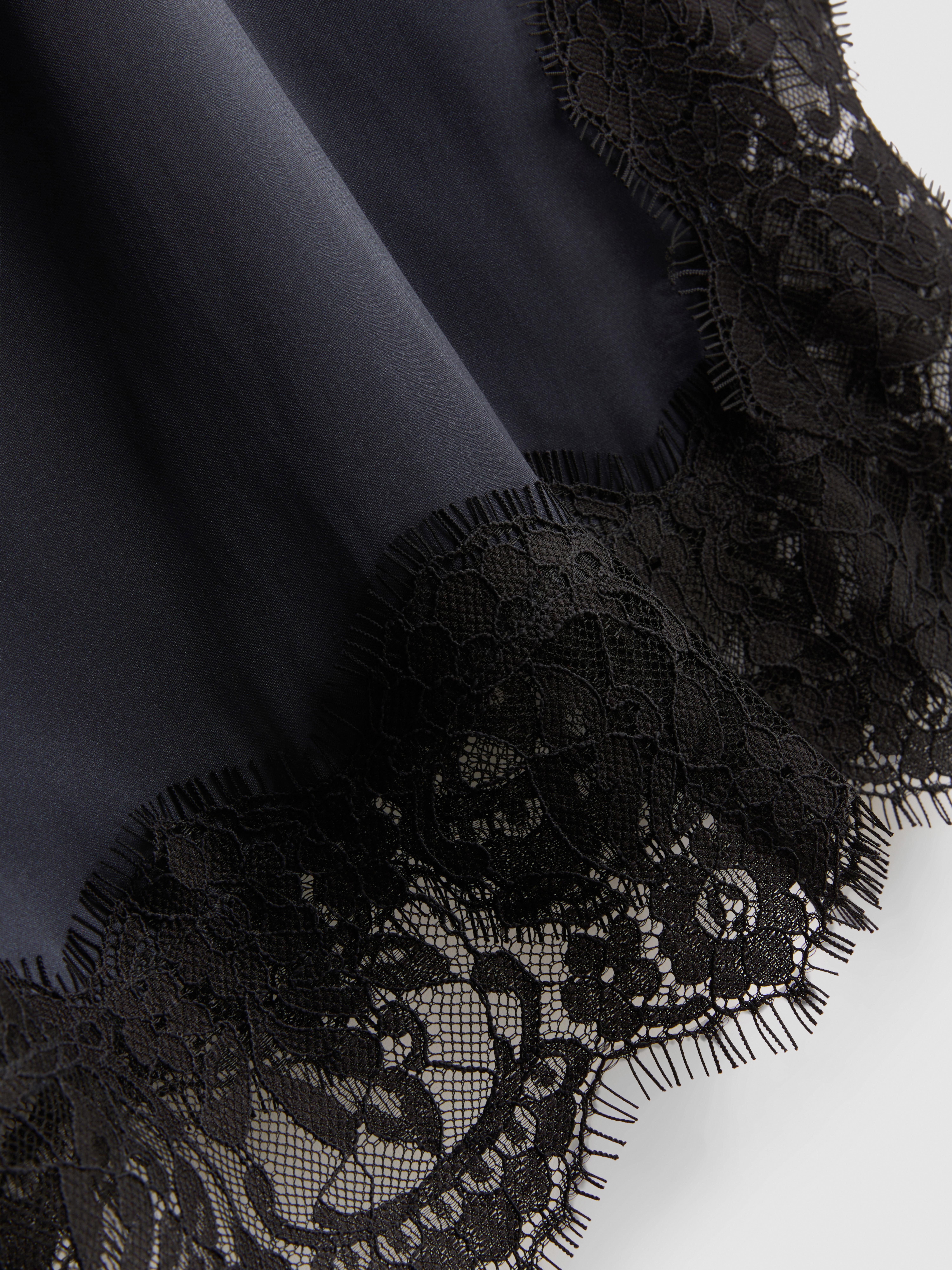 The Edit Satin Lace Cami Pajama Top