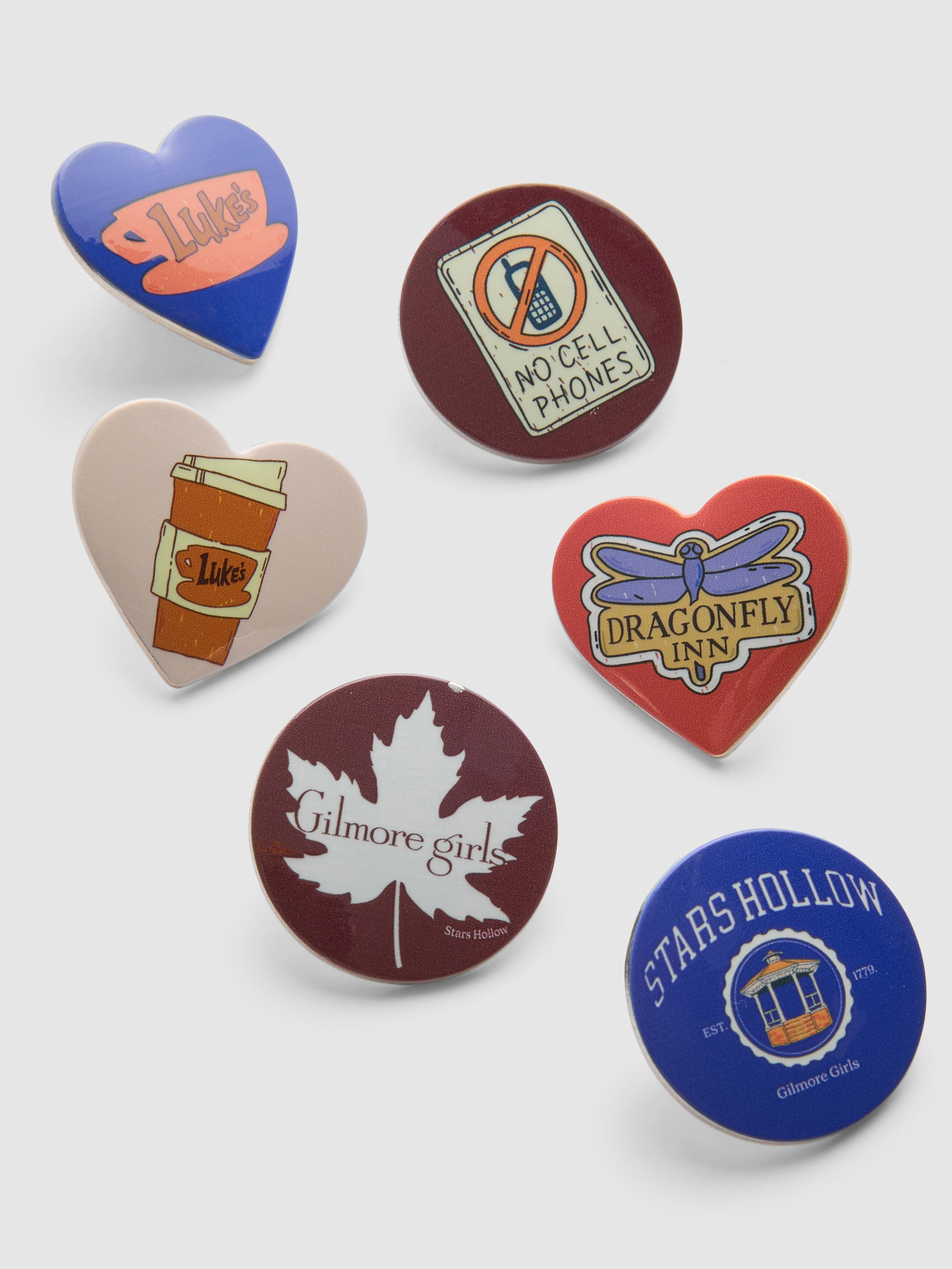 6pk Gilmore Girls Pins