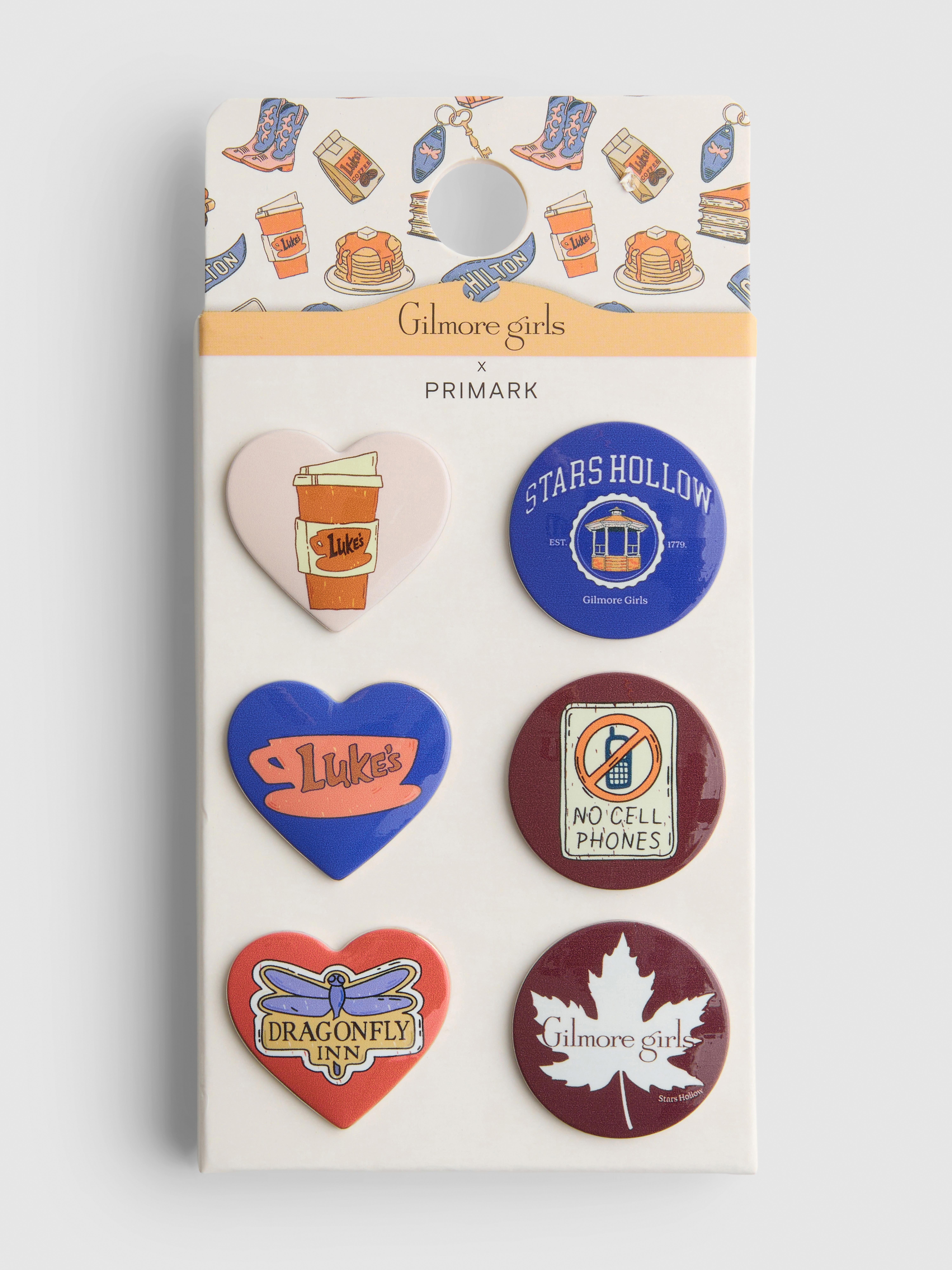 Pack de 6 insignias de Las chicas Gilmore