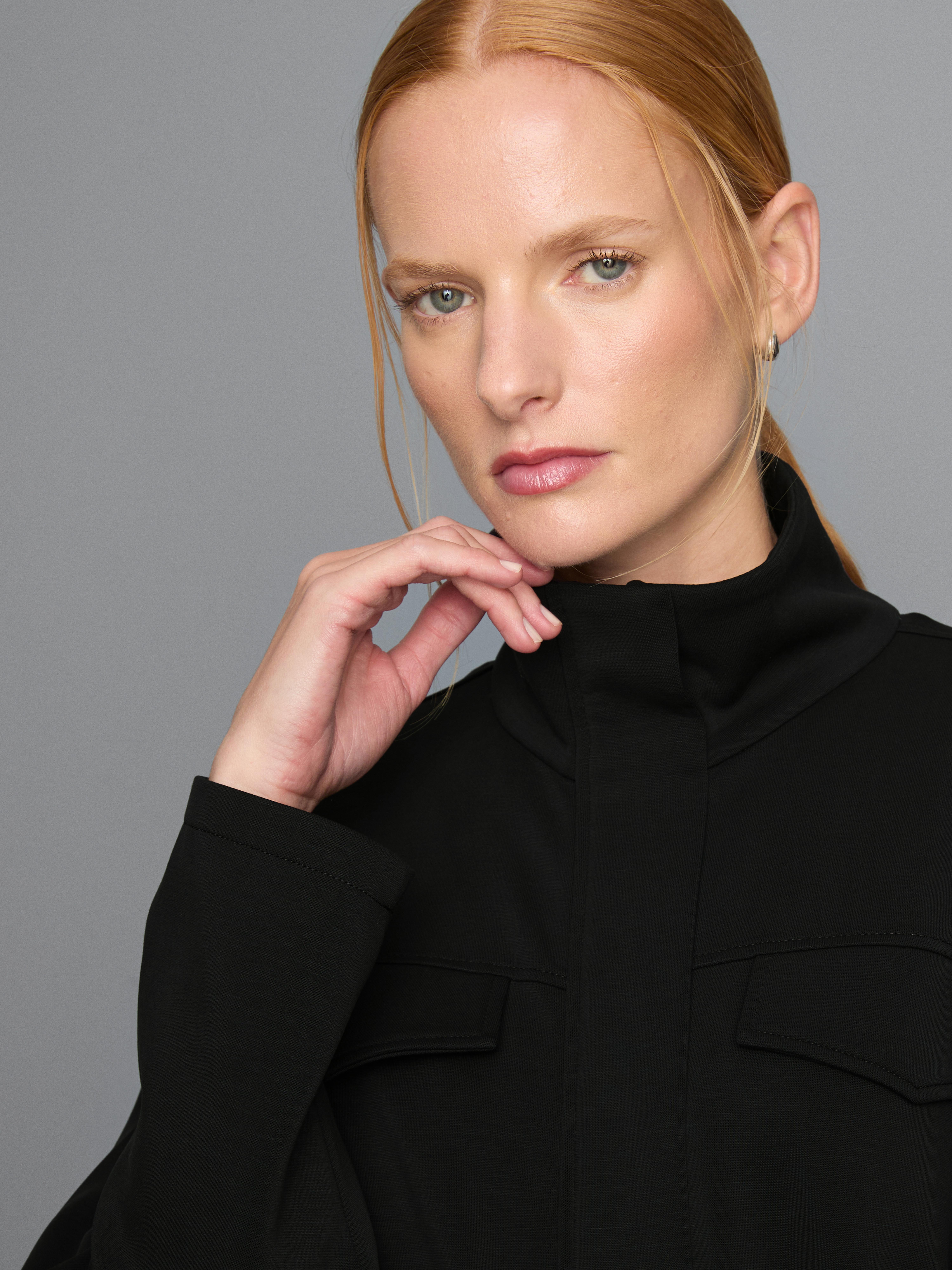 Modal Blend Cinched Track Top
