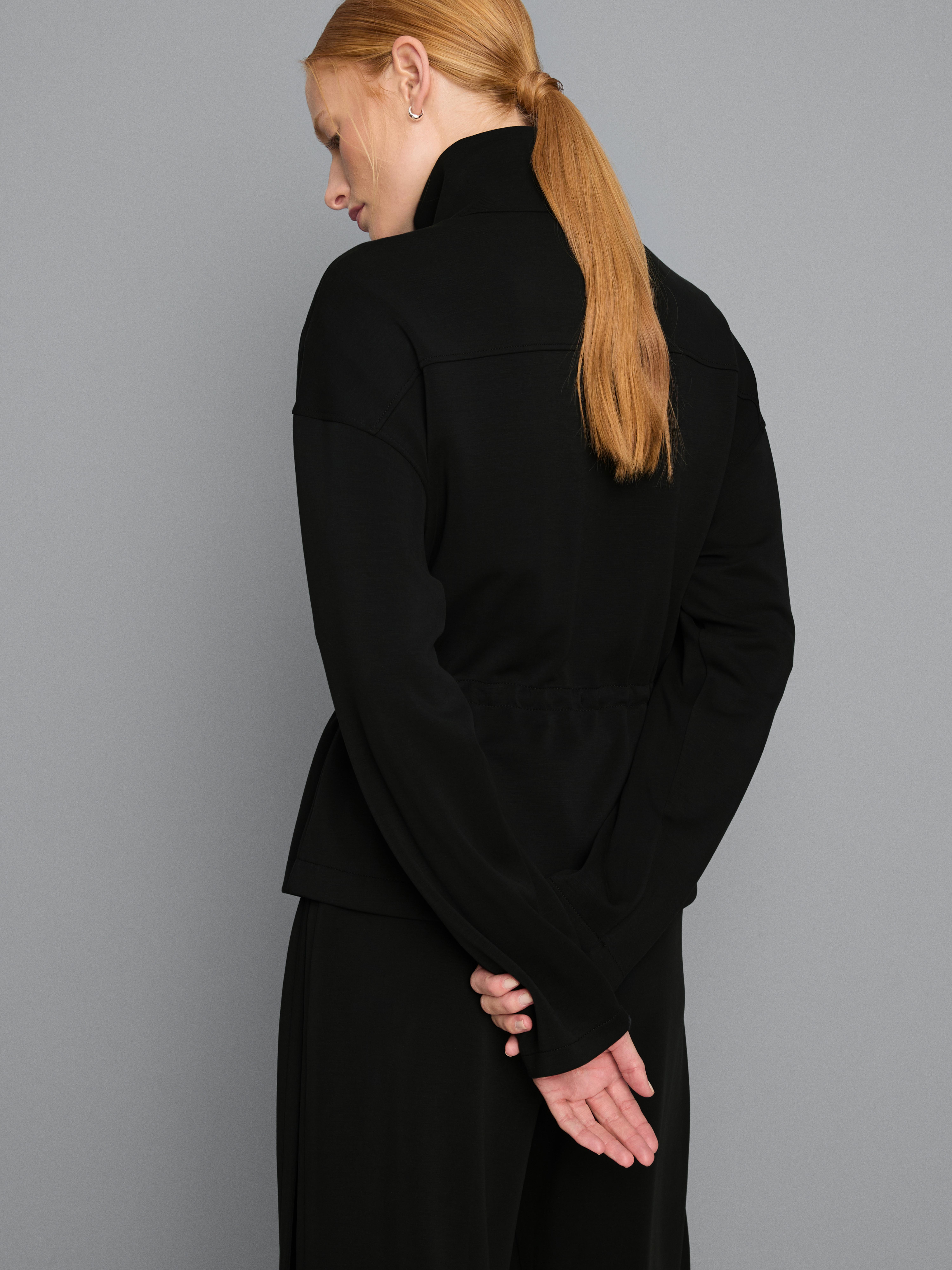 Modal Blend Cinched Track Top