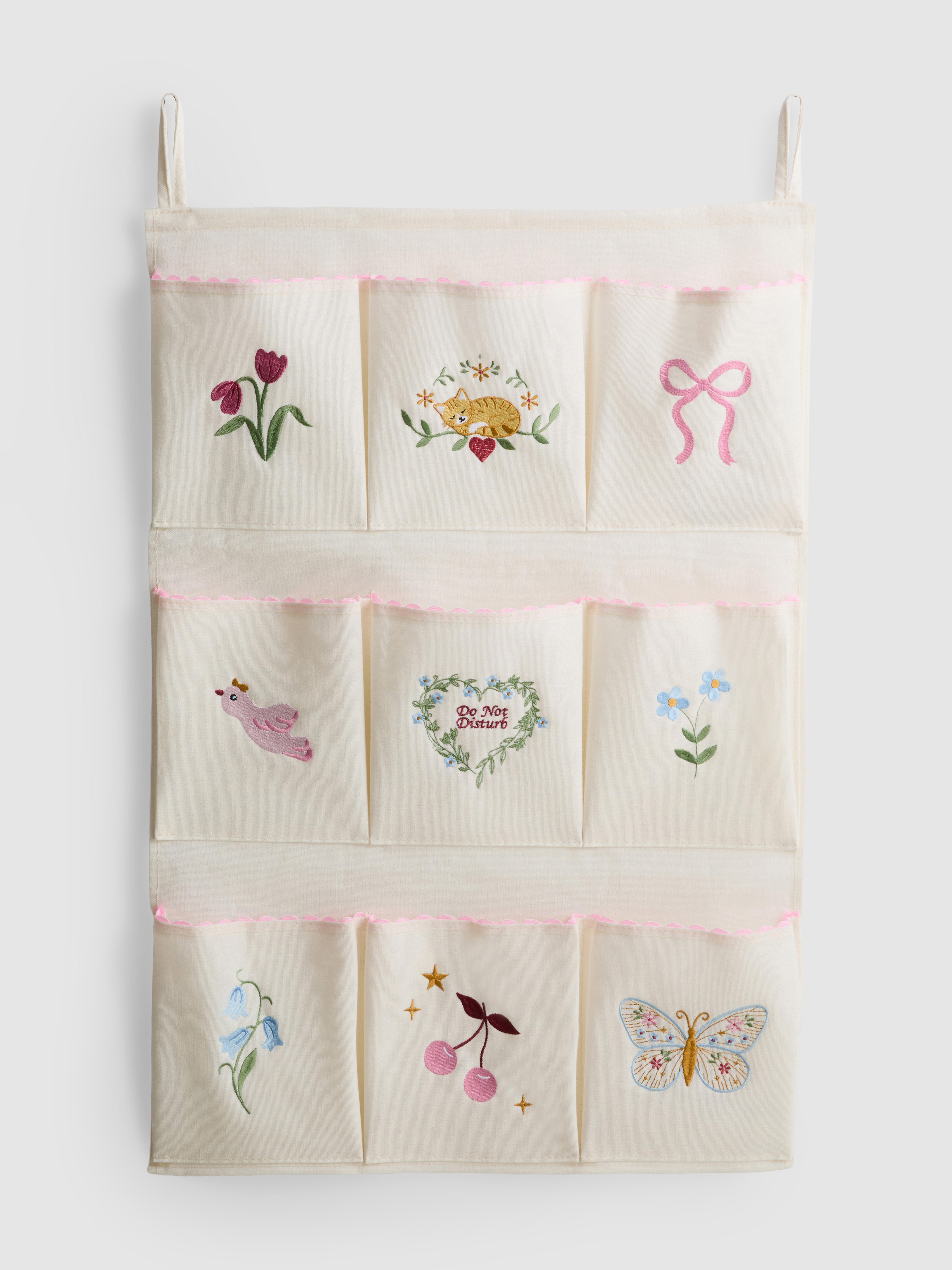 Embroidered Hanging Organiser