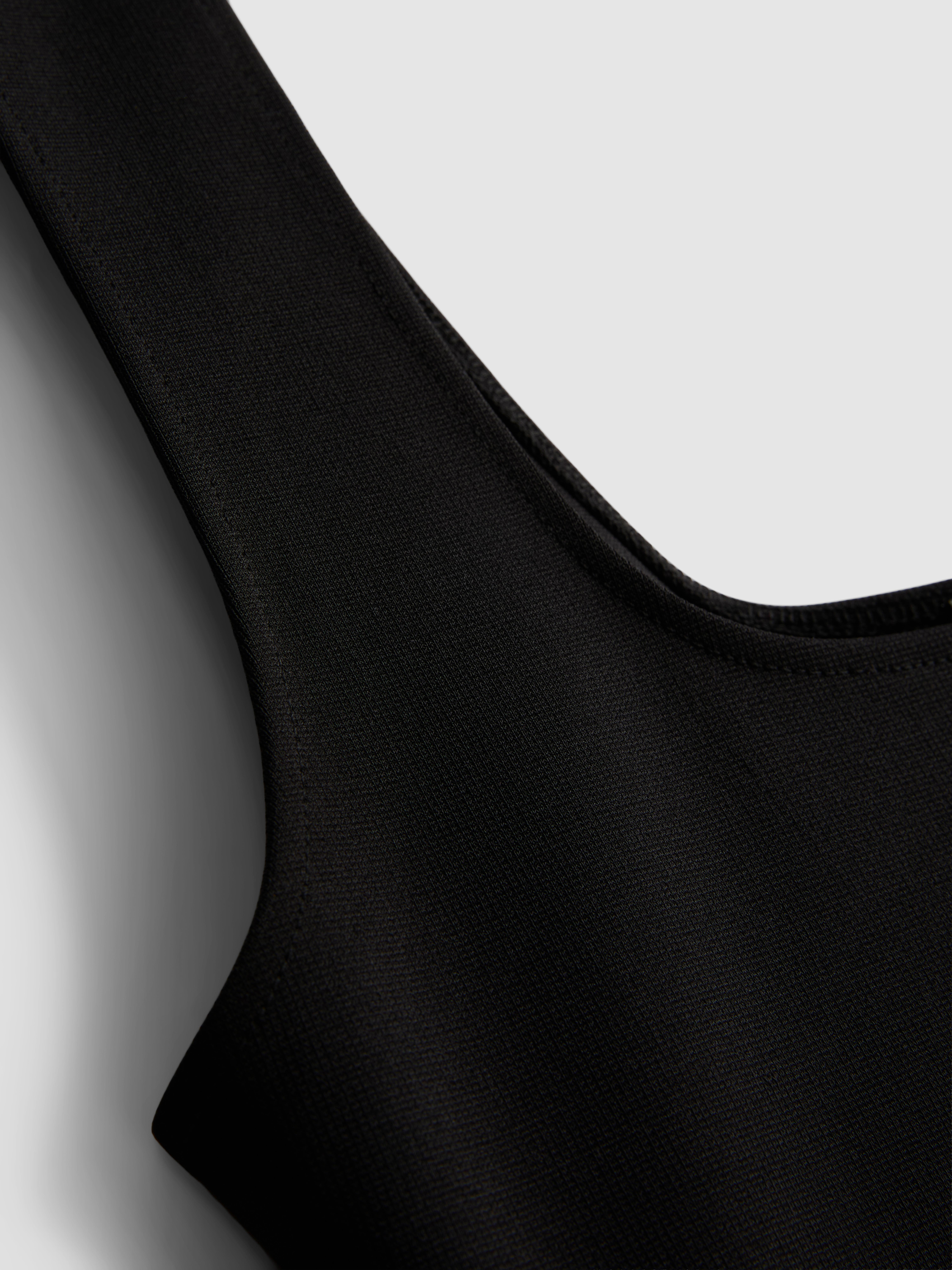 Wide-Strap Crepe Tank Top