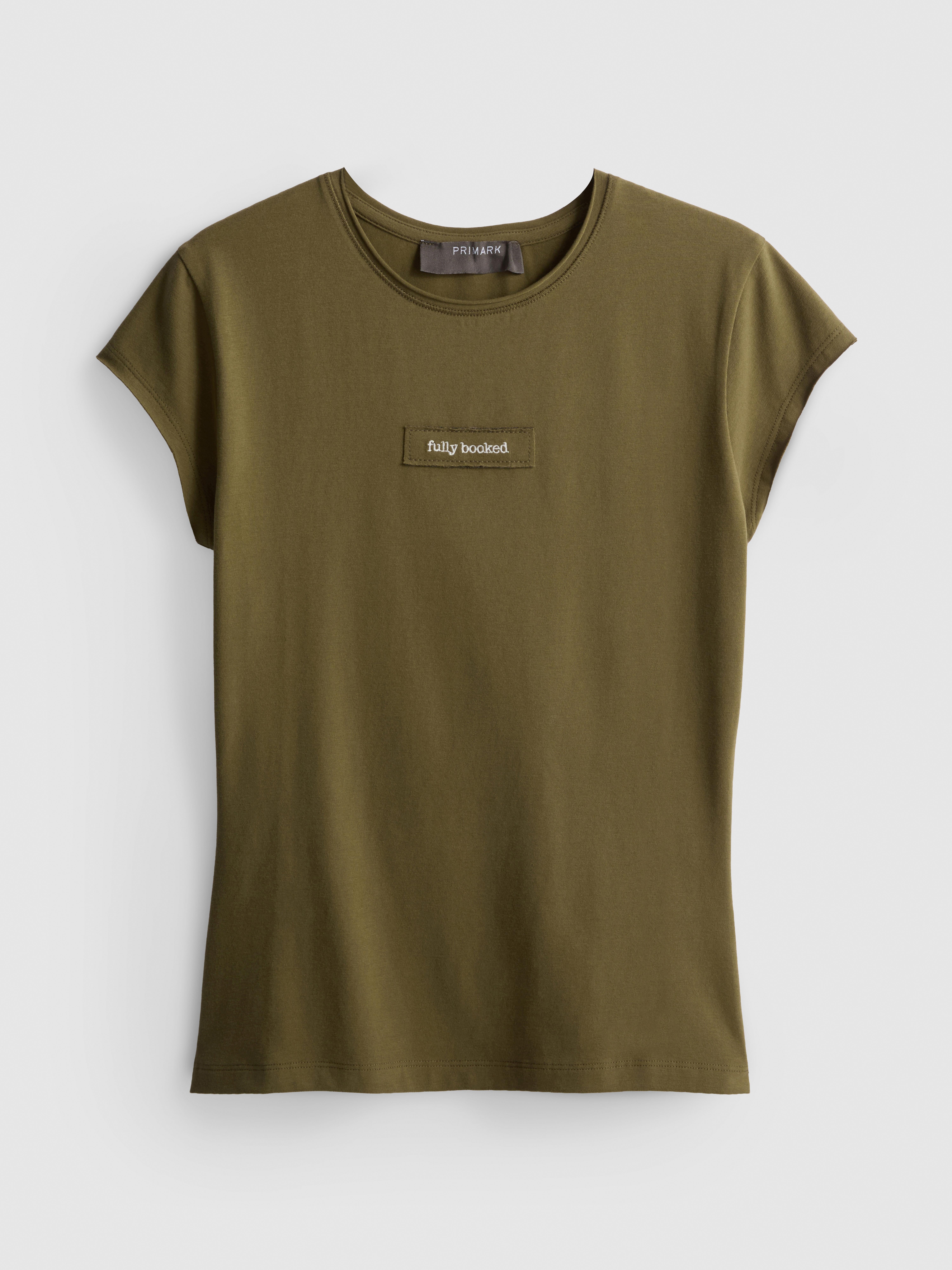 Paula Echevarría Cap-Sleeve Slogan Tee