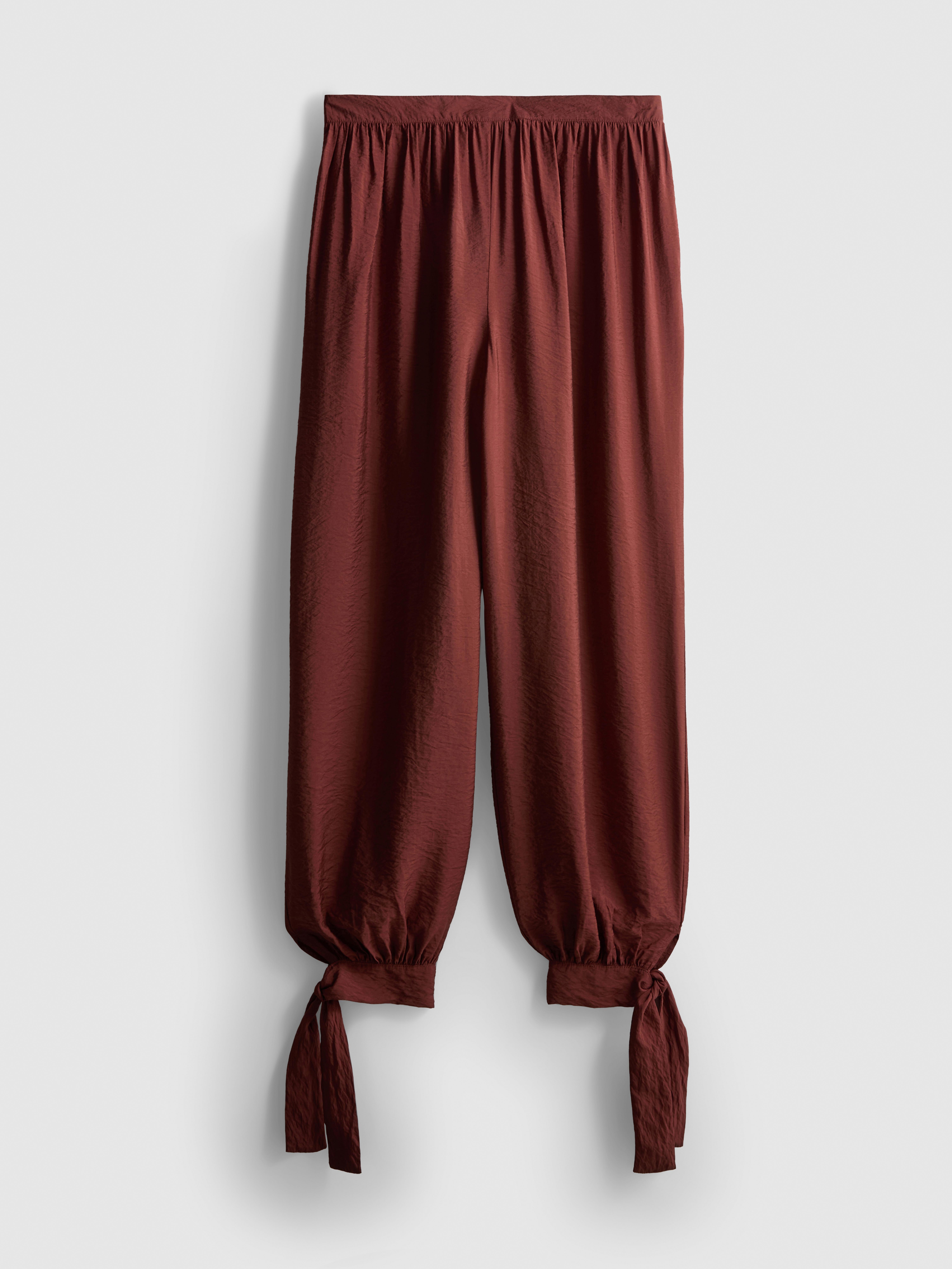 Textured Cocoon Leg Trousers