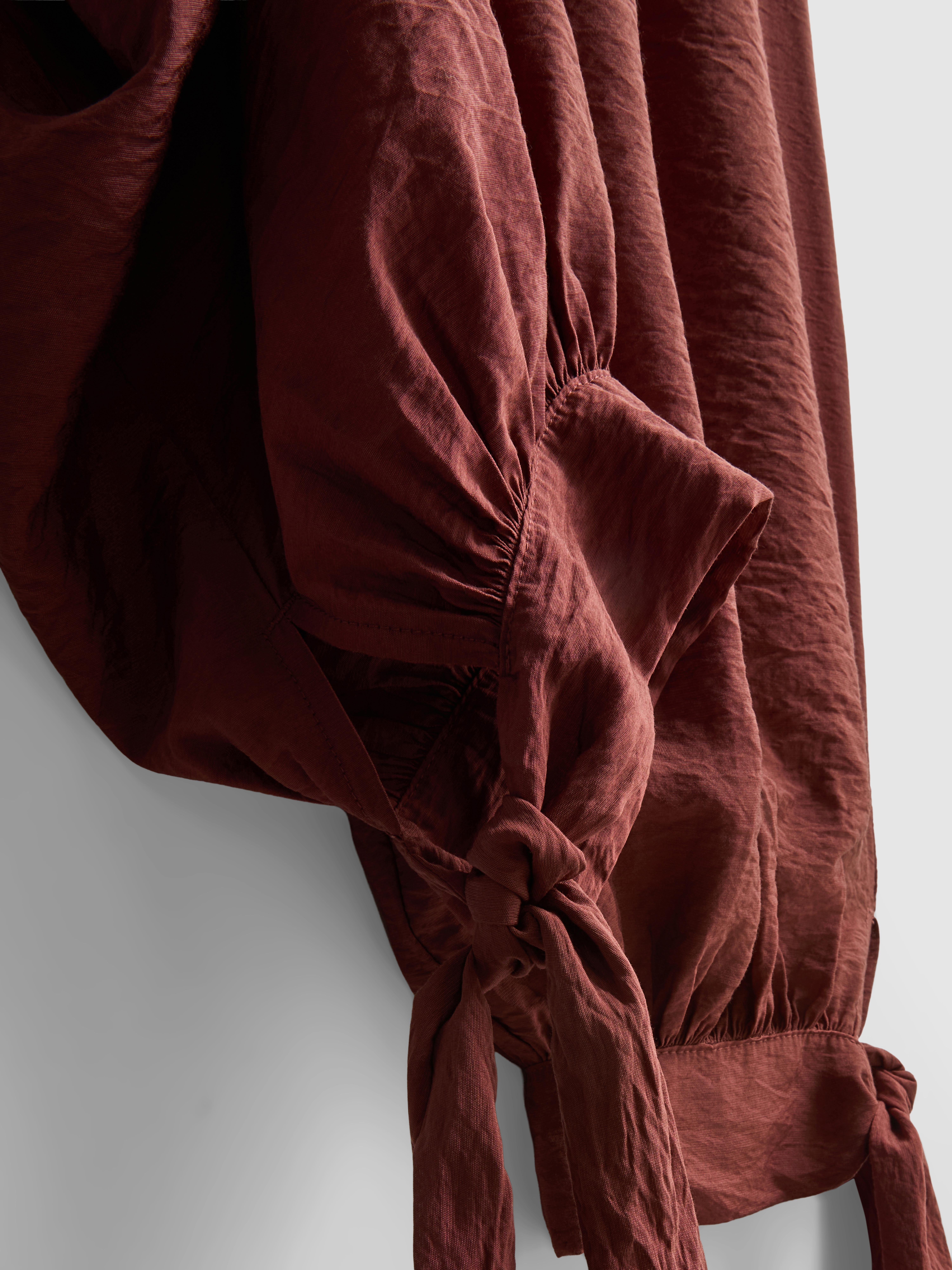 Textured Cocoon Leg Trousers