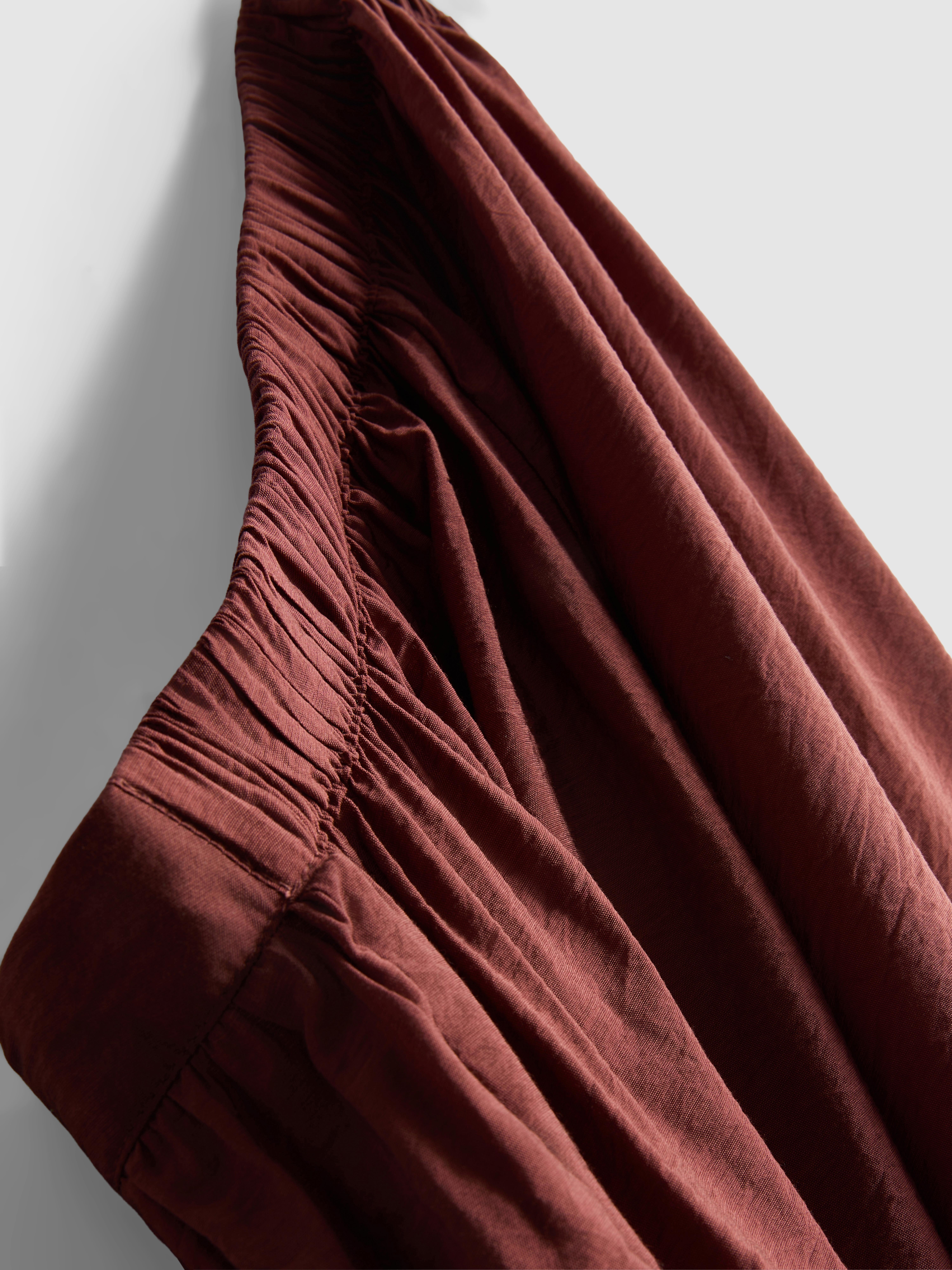 Textured Cocoon Leg Trousers