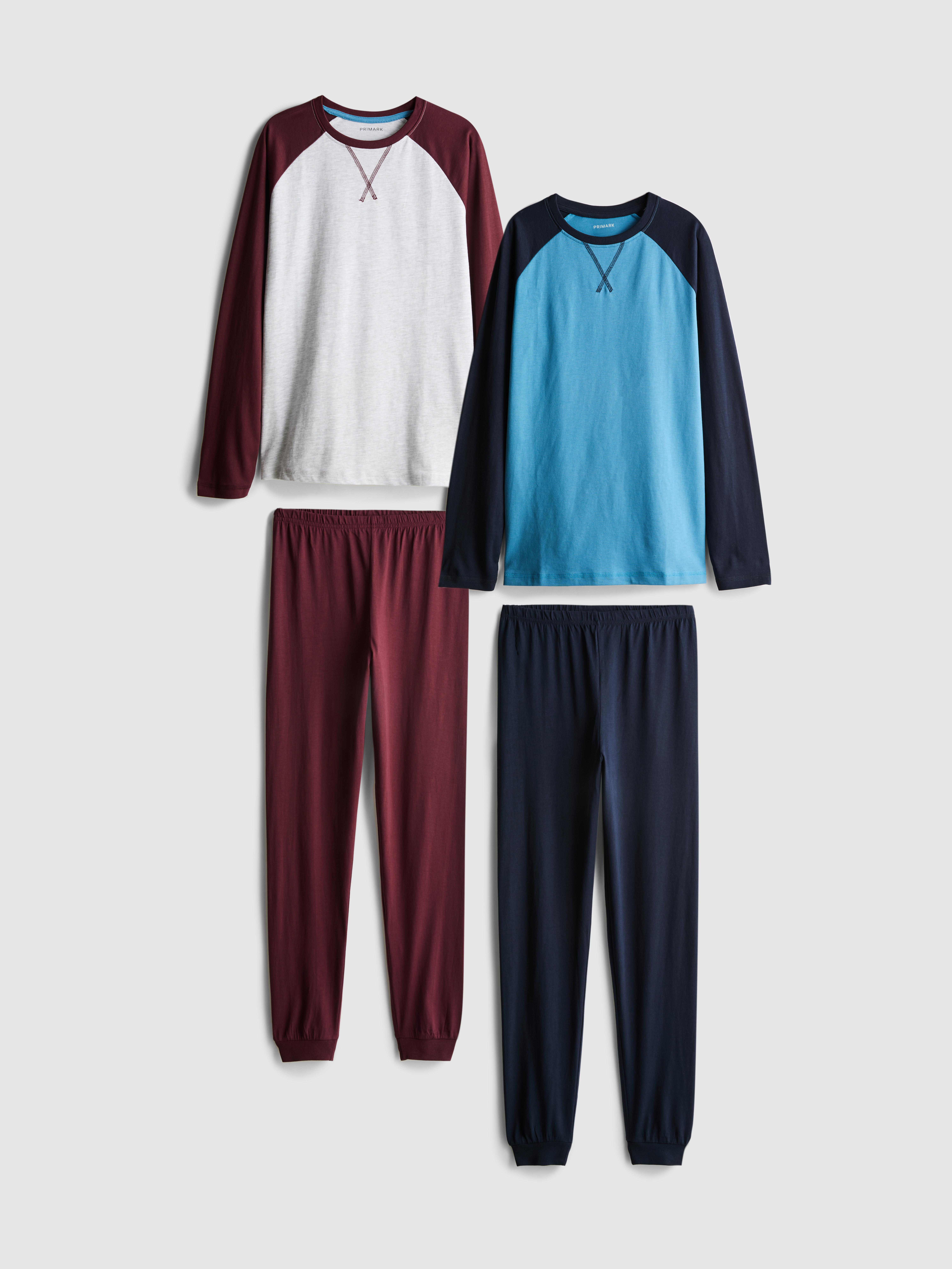 7–15 ans | Lot de 2 pyjamas en pur coton