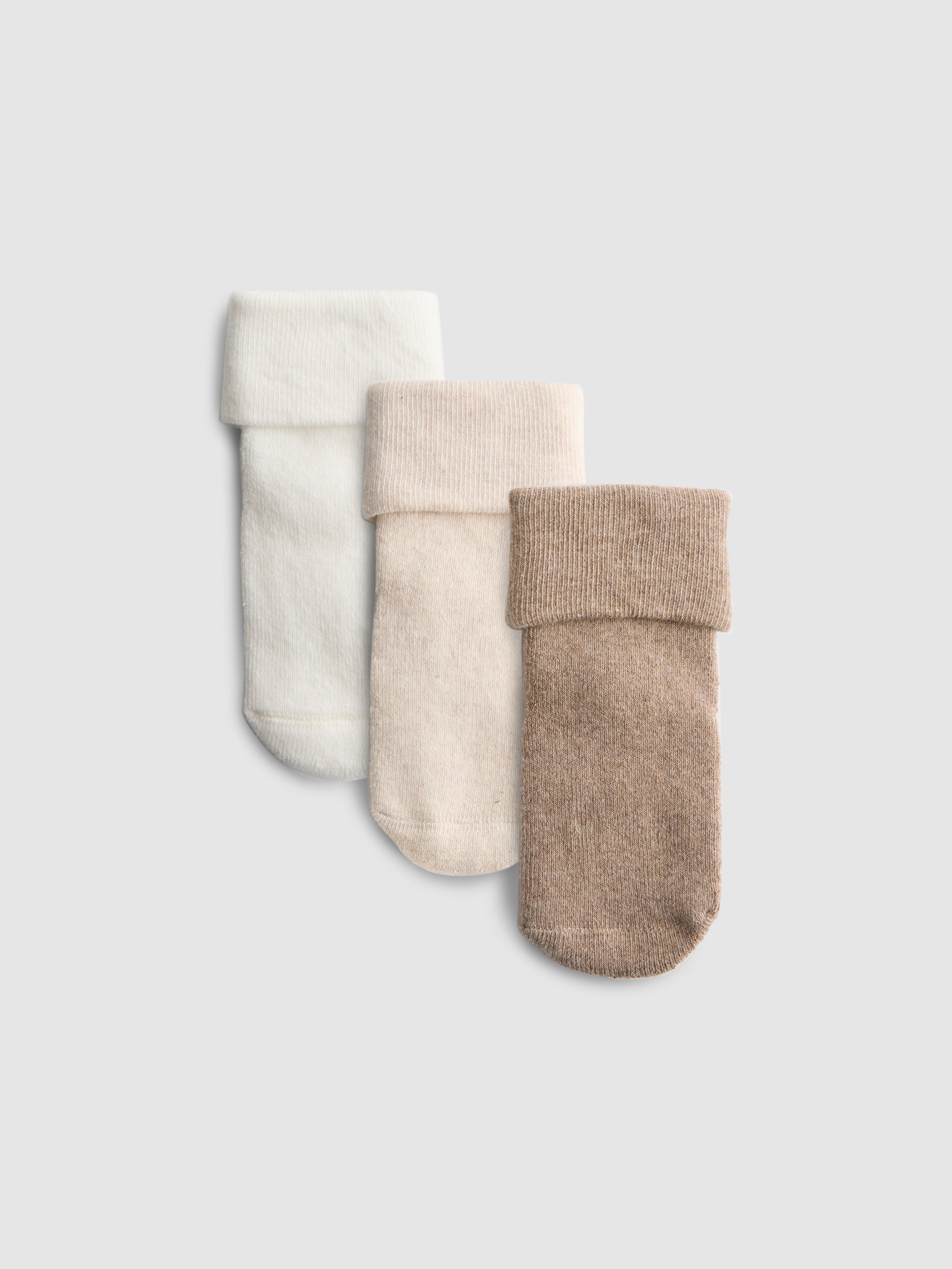 4pk Cotton-Rich Grip Dot Socks