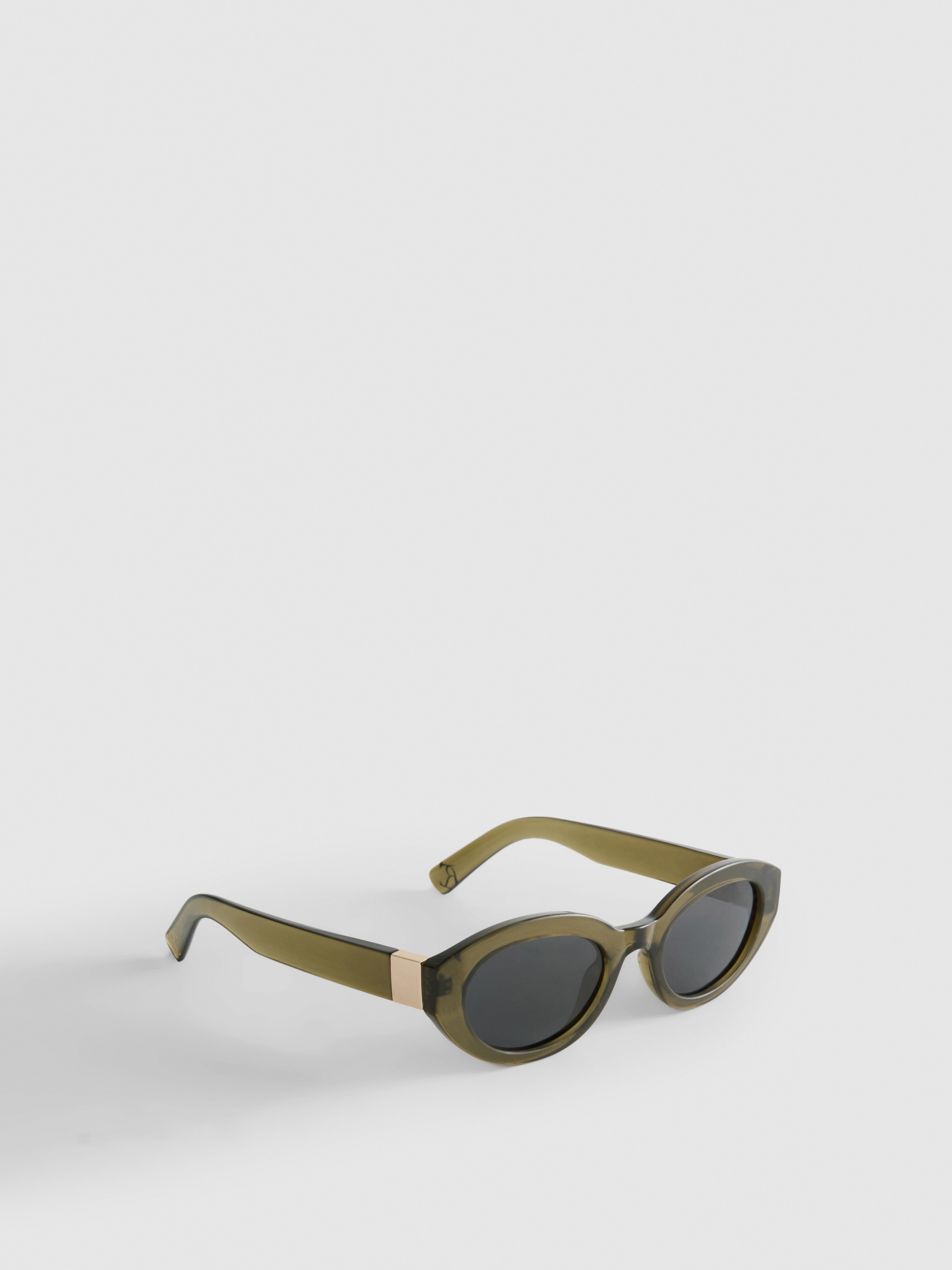 Durchsichtige ovale „By Coleen“ Sonnenbrille
