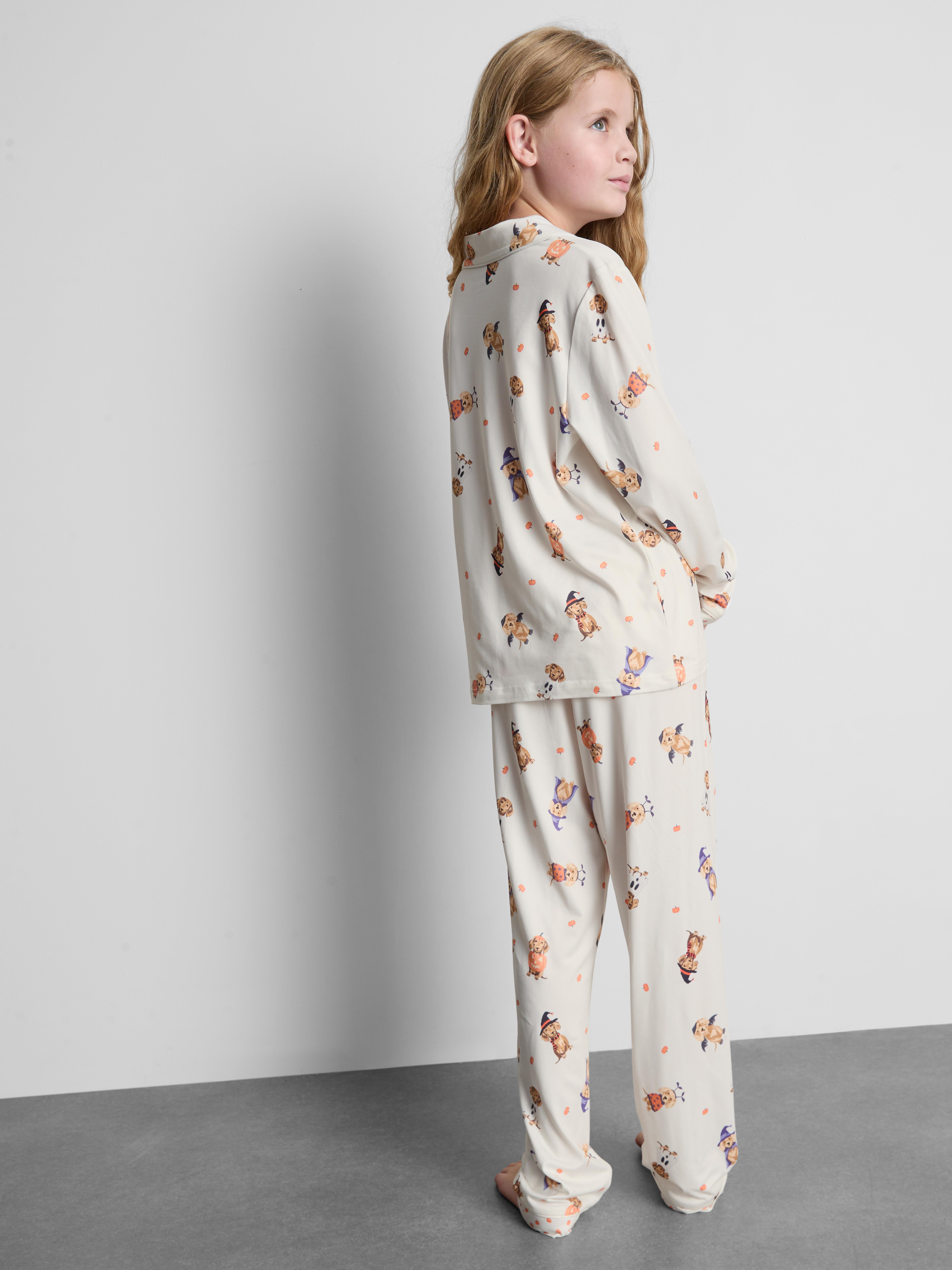 1-15yrs | Halloween Dog Graphic Shirt Pyjamas