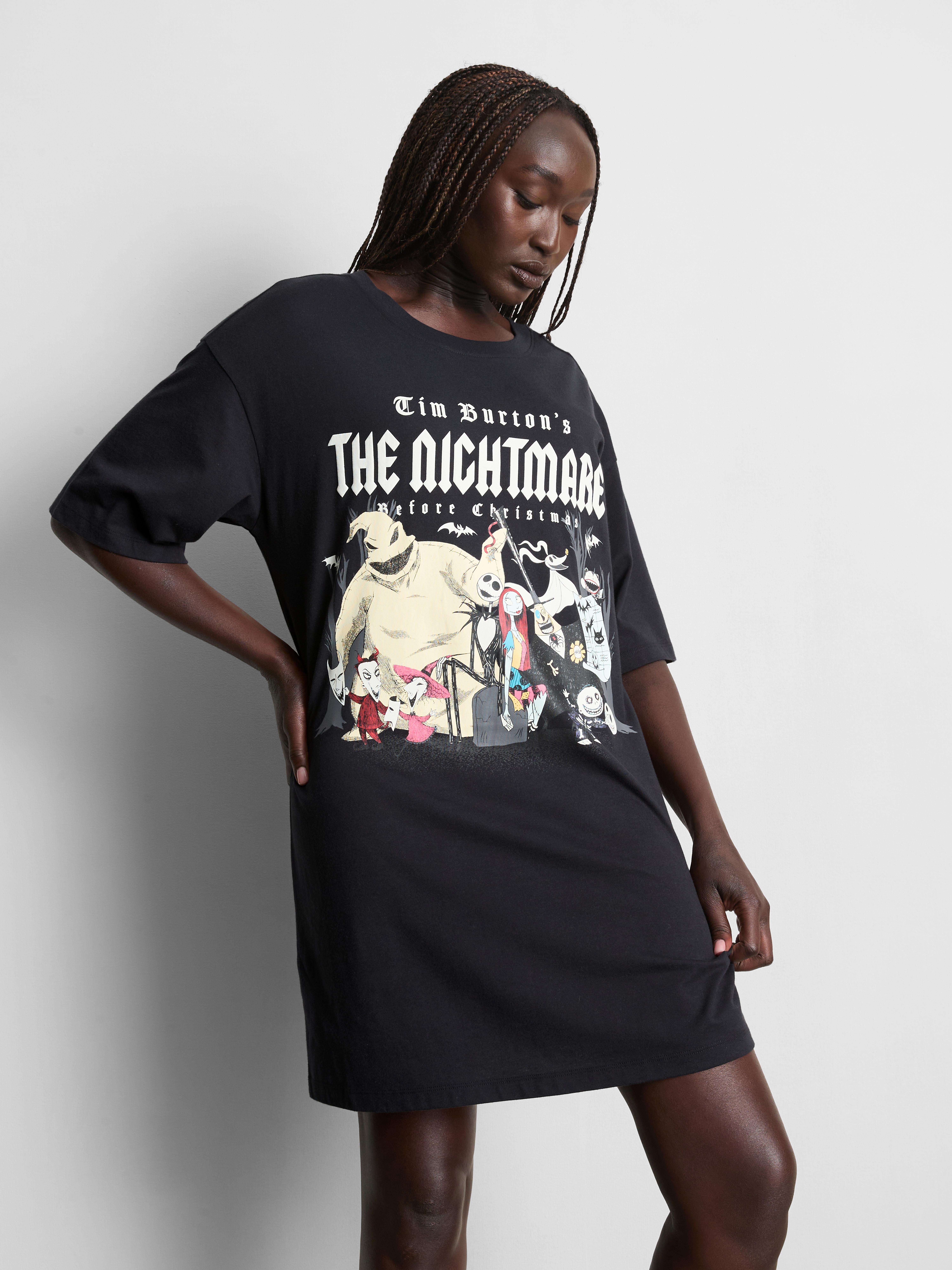 Disney Tim Burton's The Nightmare Before Christmas Oversized Graphic Nightshirt