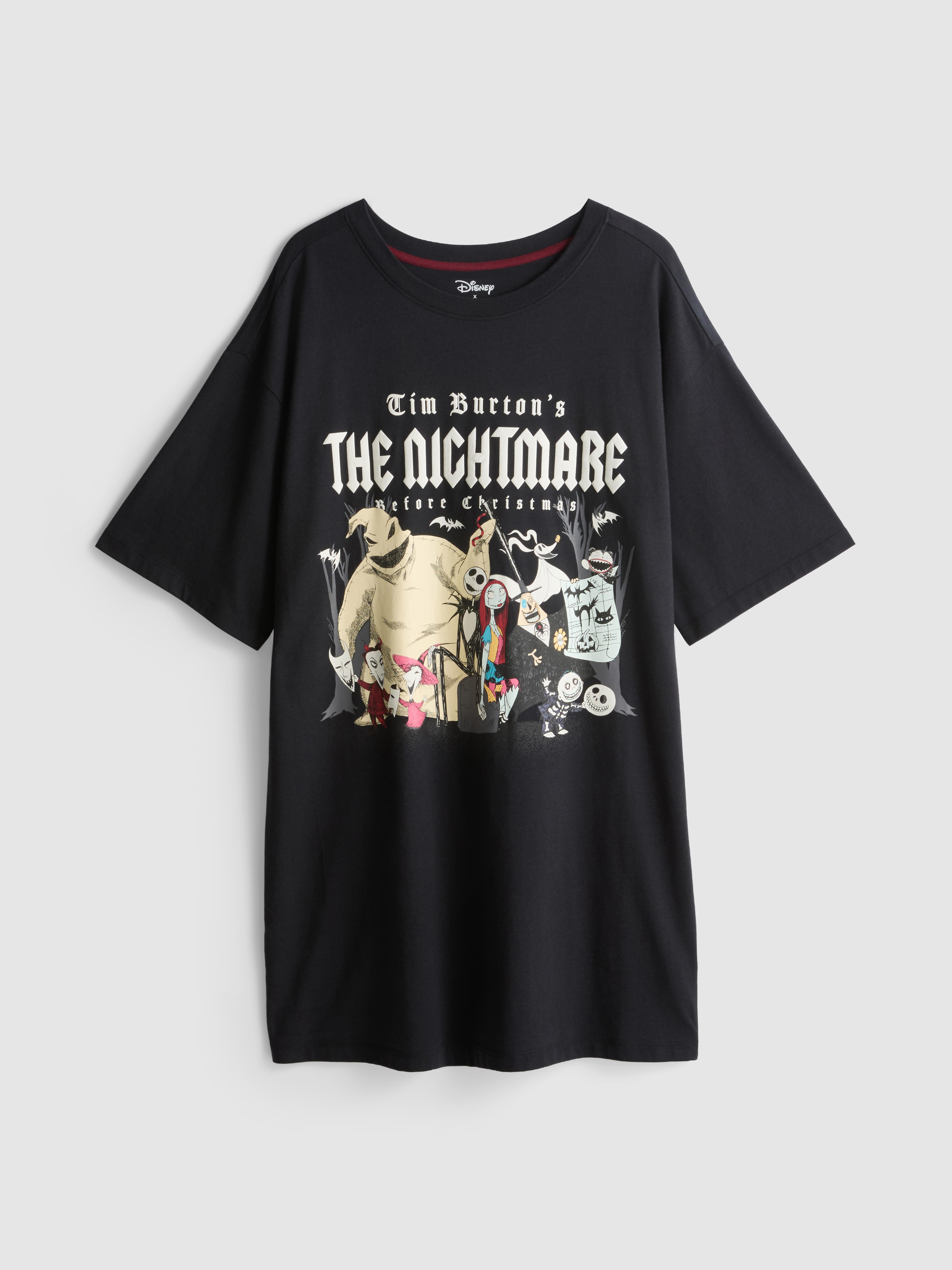 Disney Tim Burton's The Nightmare Before Christmas Oversized Graphic Nightshirt