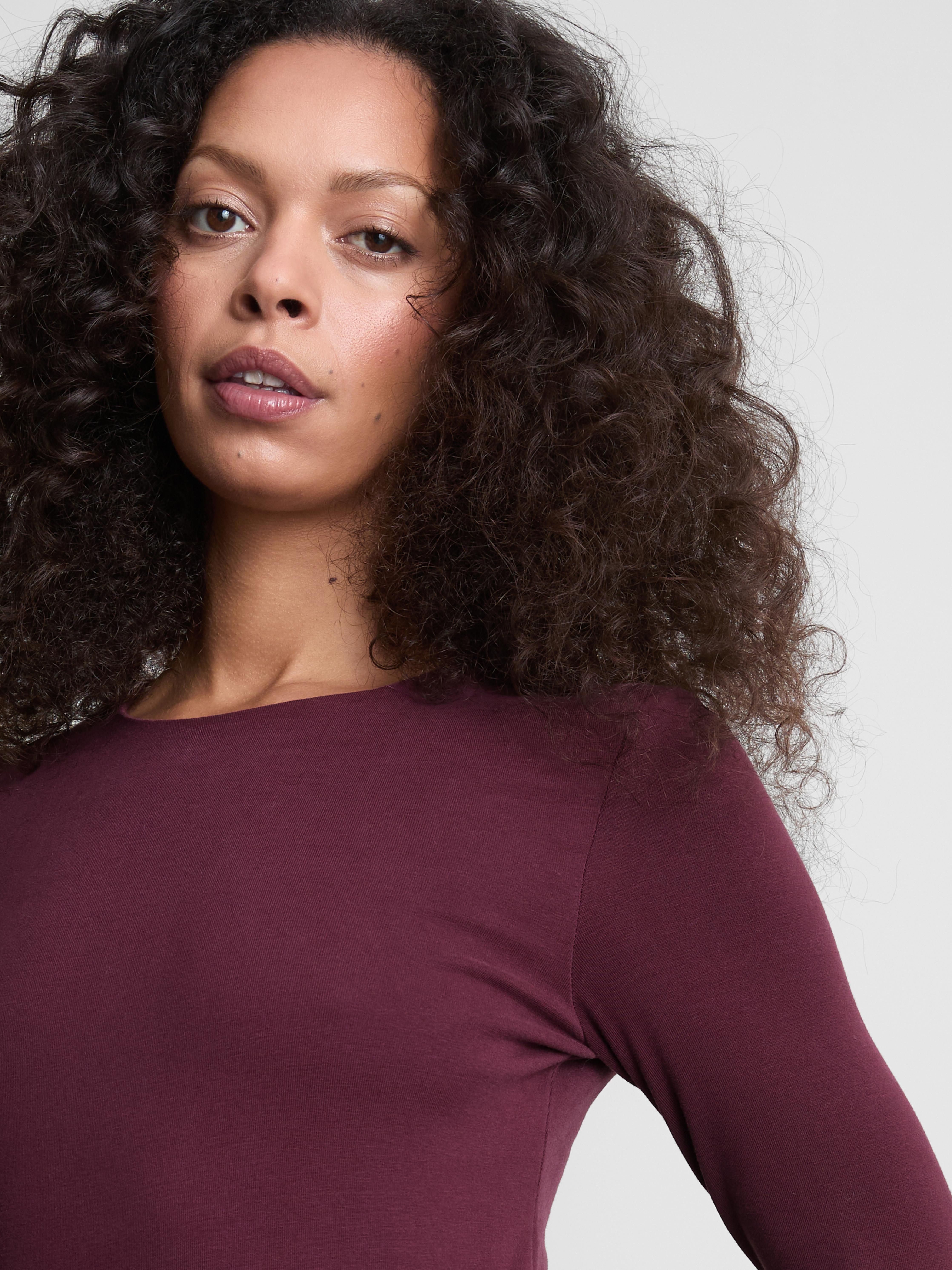 Cotton Rich Long Sleeve Crew Neck Bodysuit