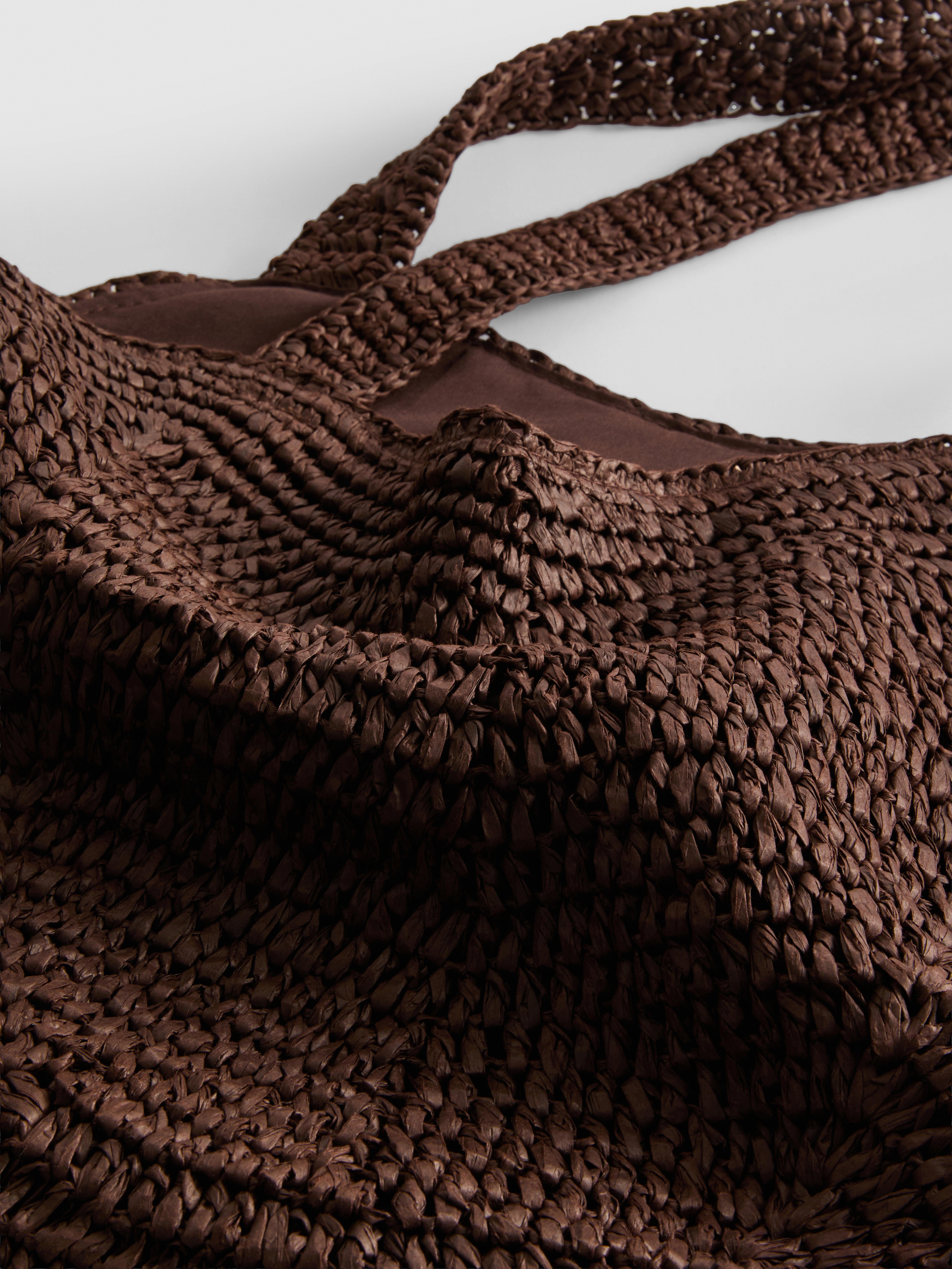 Woven Shoulder Tote Bag