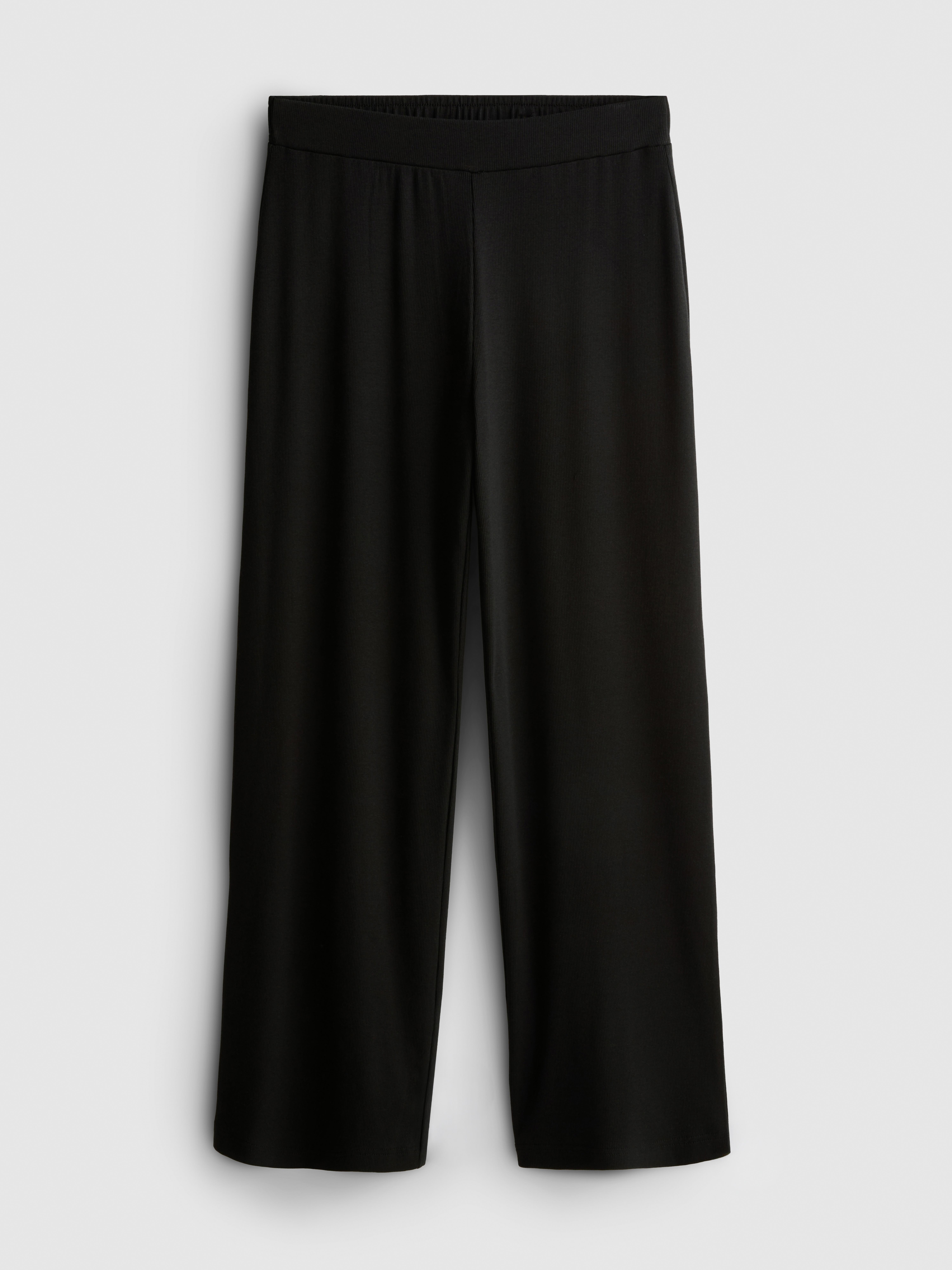 Ribbed Cotton Blend Joggers