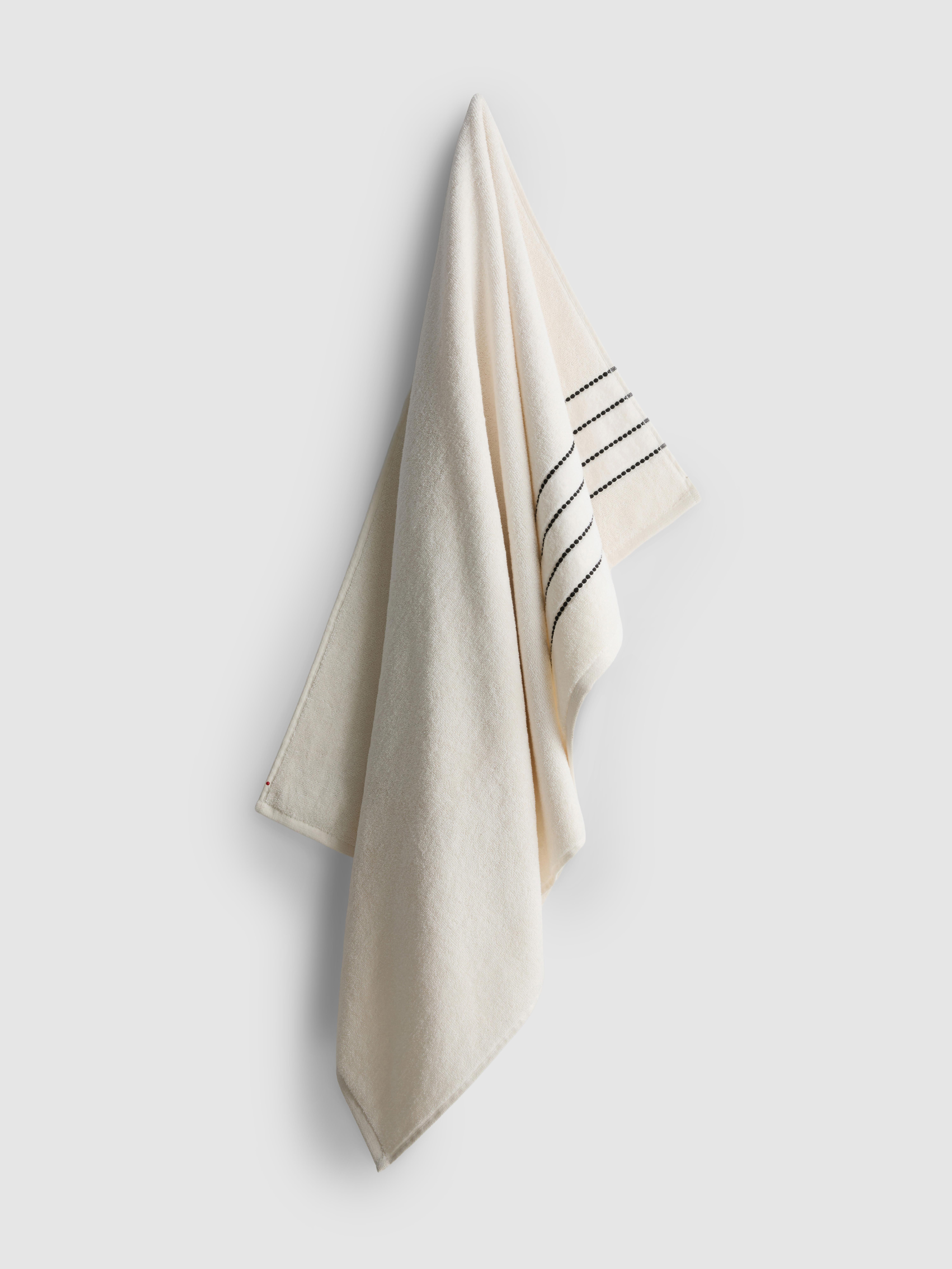 Pure Cotton Dot Stripe Bath Towel