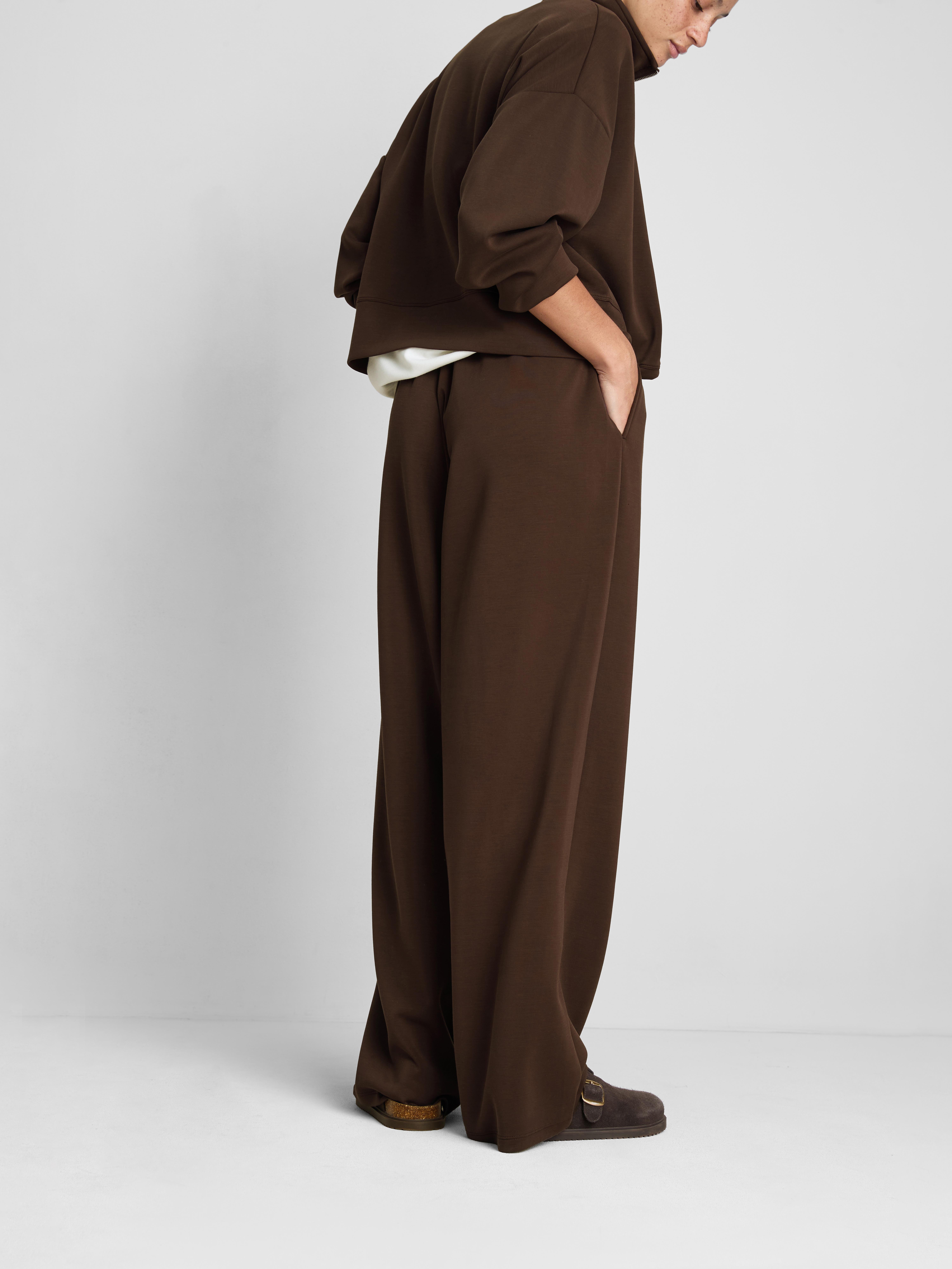 Modal Blend Wide Leg Joggers