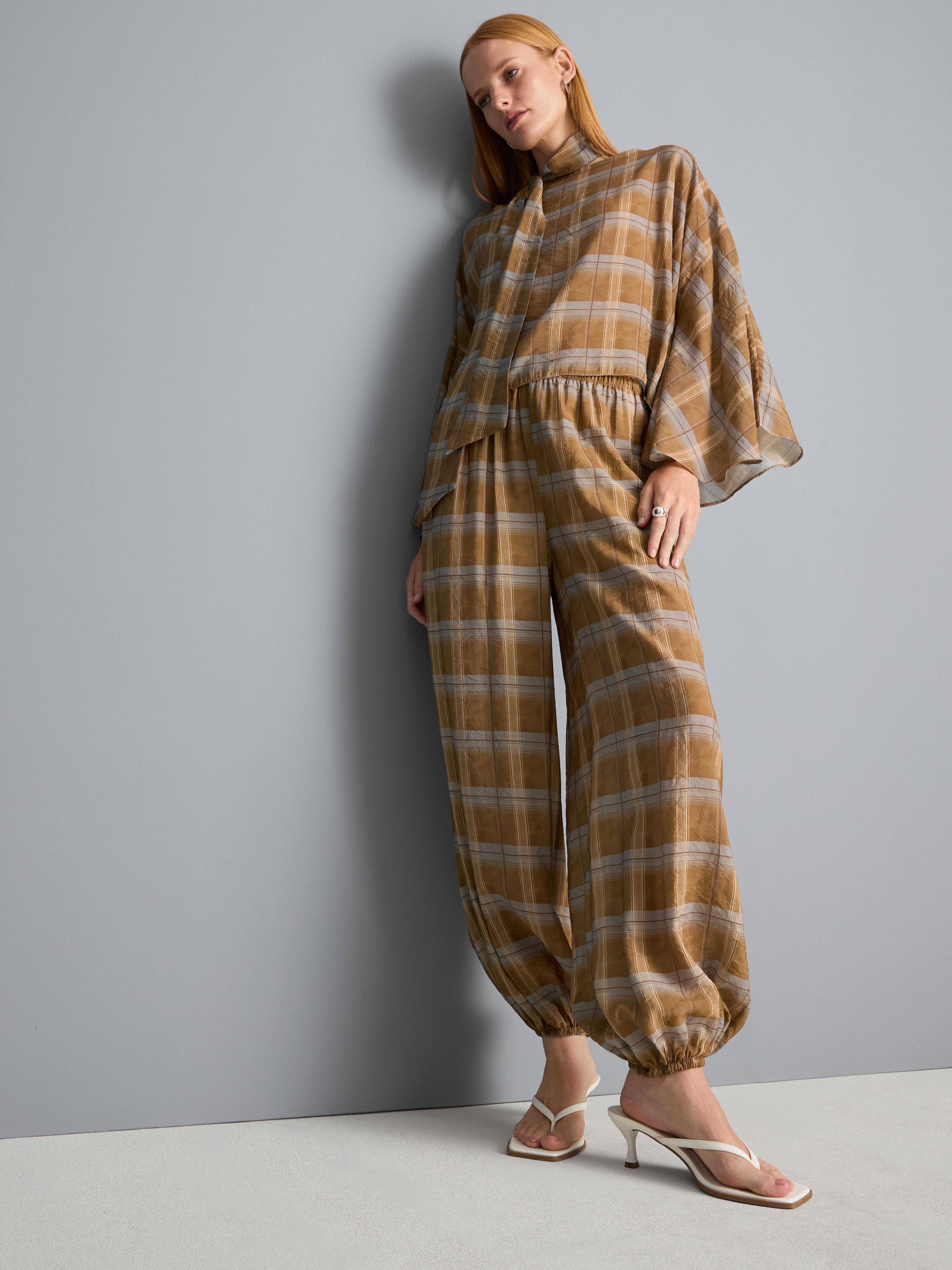 Check Hareem Trousers