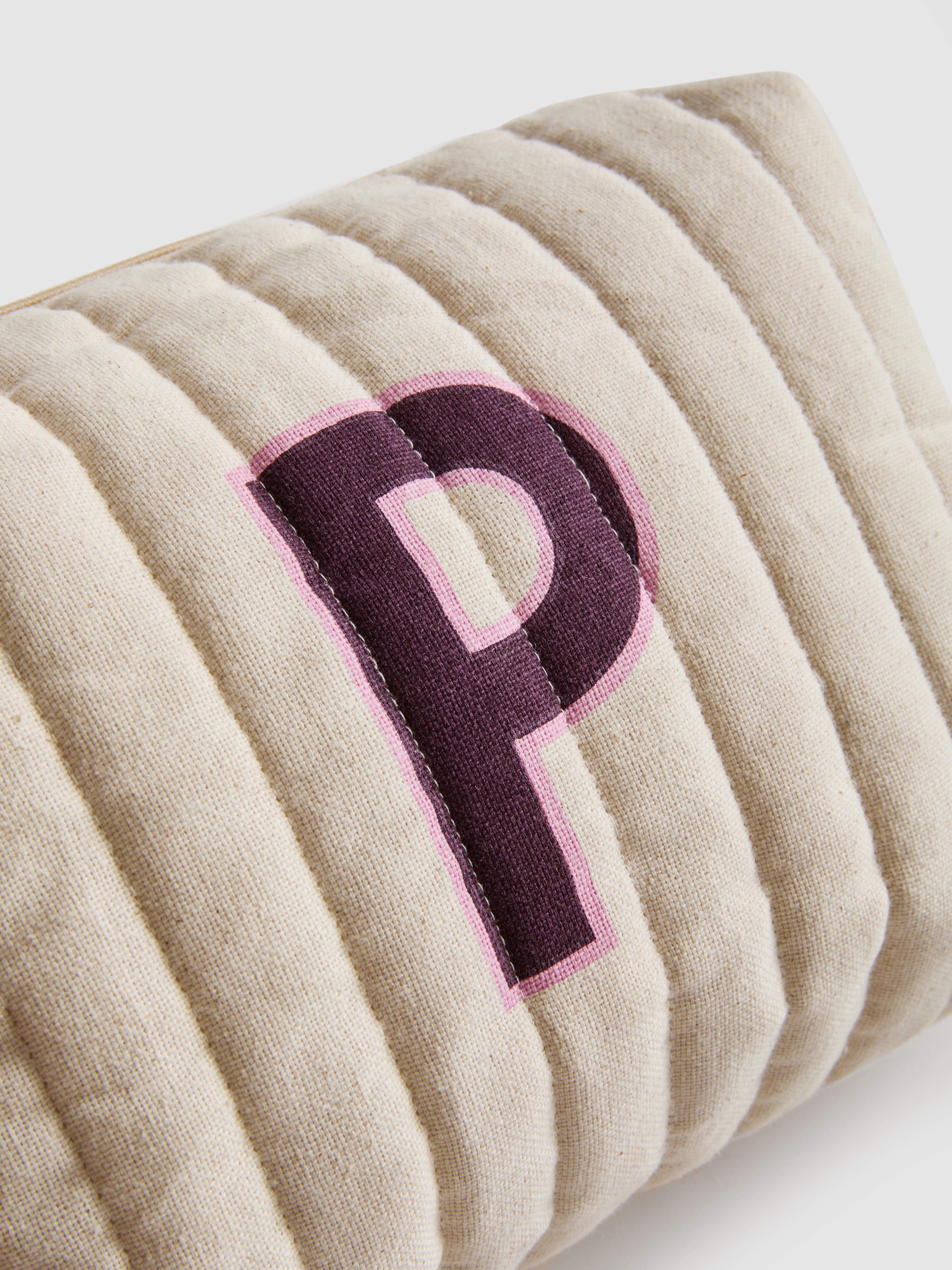 Initial Canvas Toiletry Bag