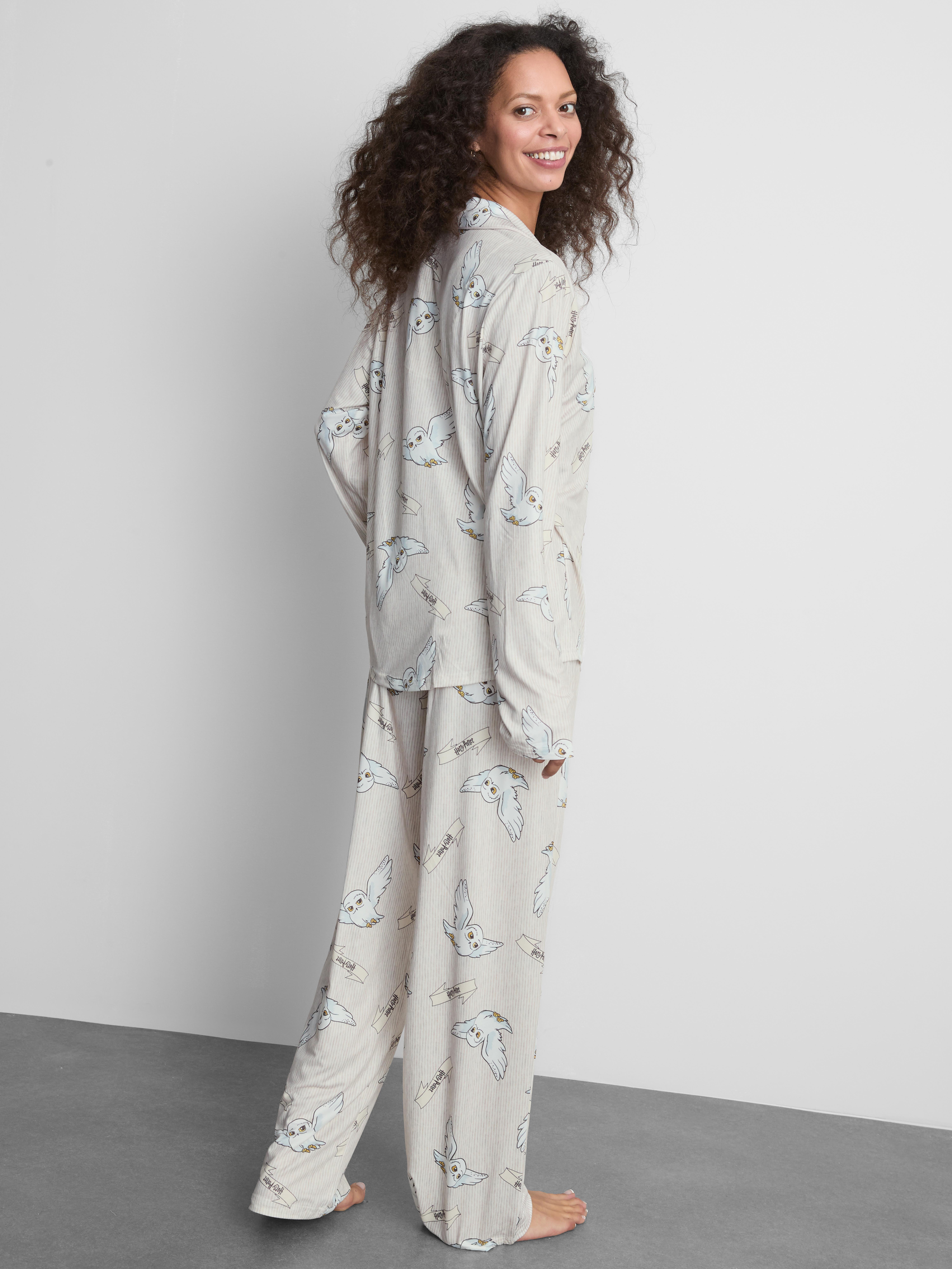 Harry Potter Hedwig Graphic Boyfriend Pajamas