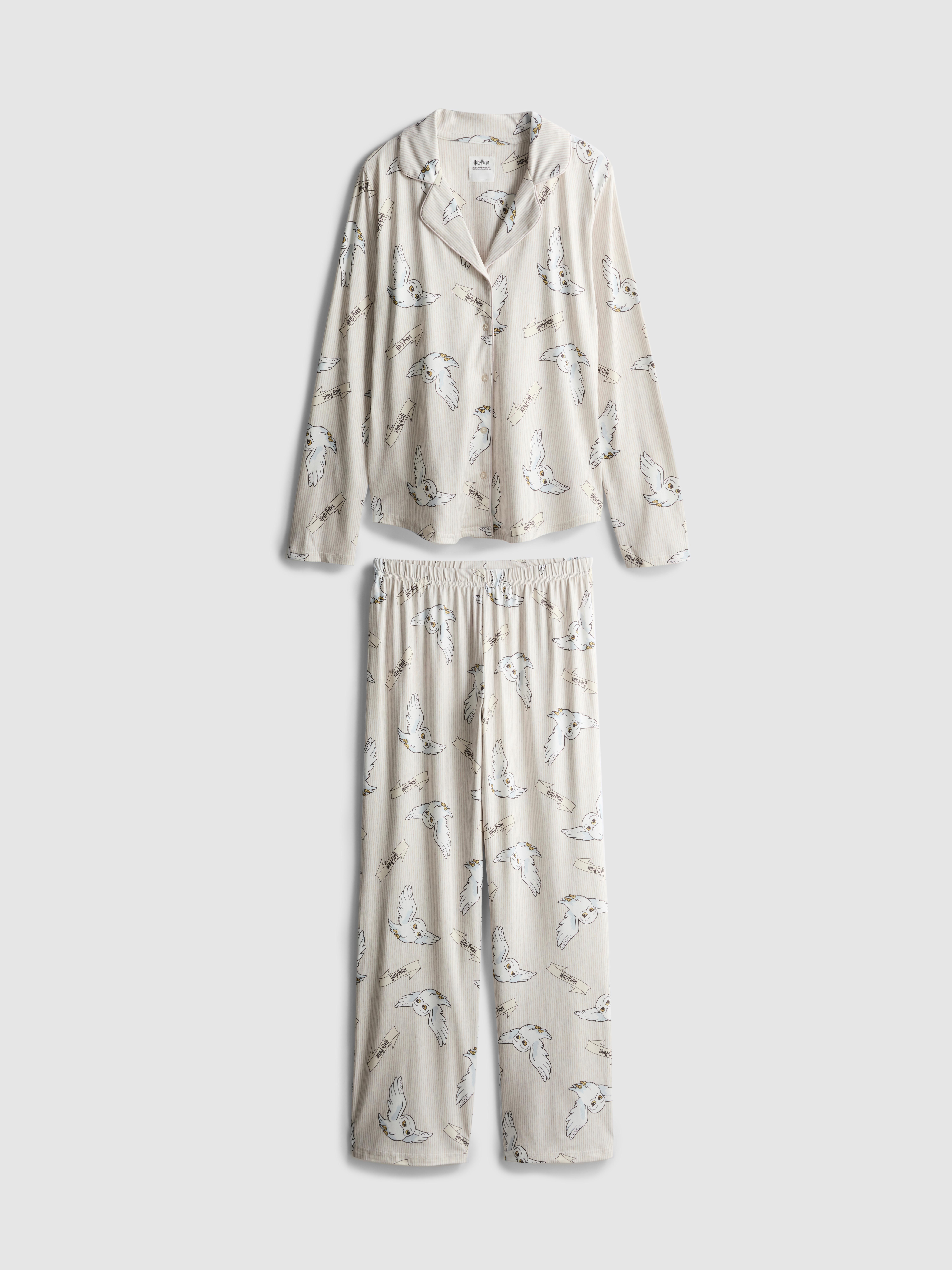 Harry Potter Hedwig Graphic Boyfriend Pajamas