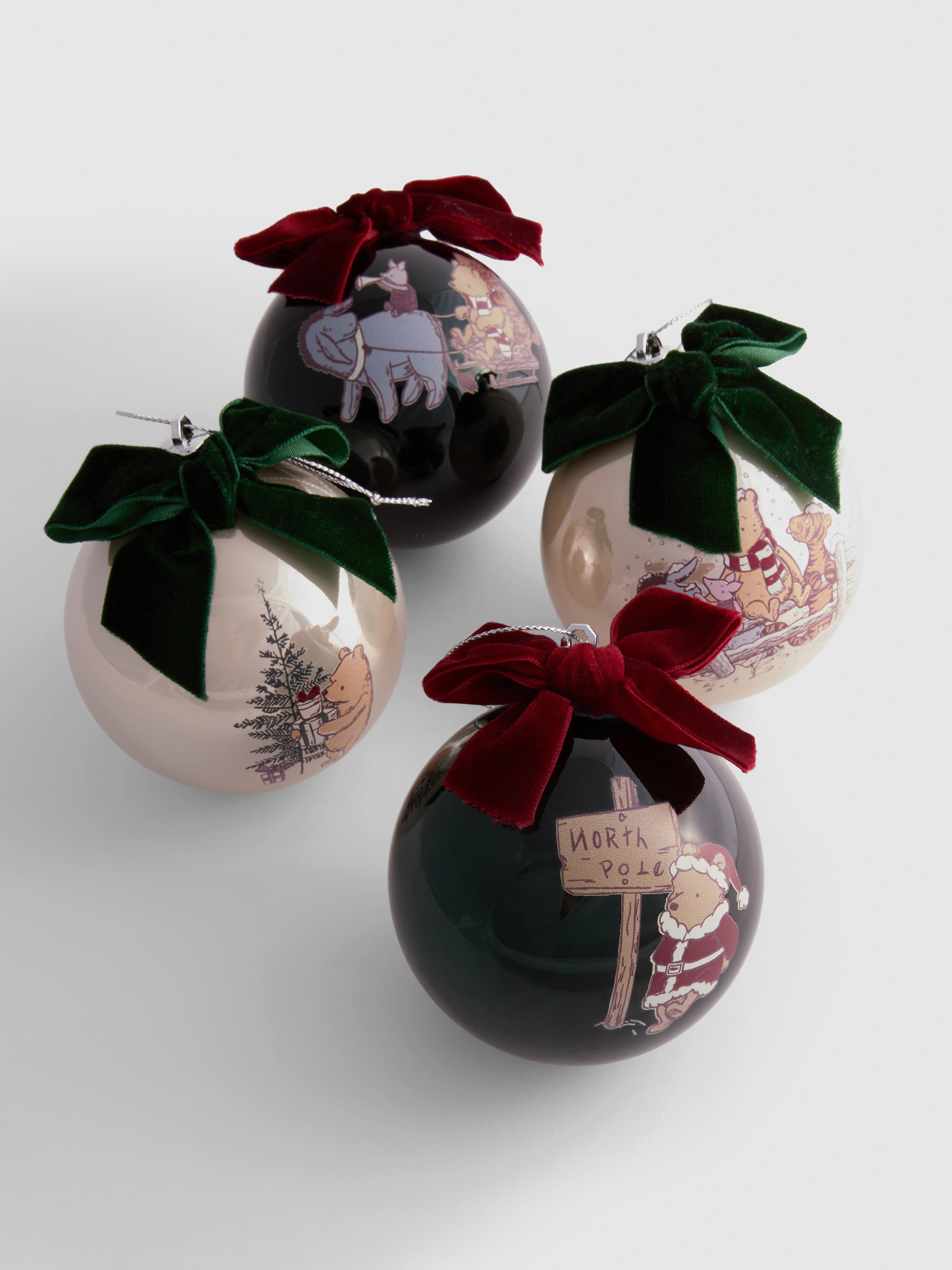 4pk Disney’s Winnie the Pooh Christmas Ornaments