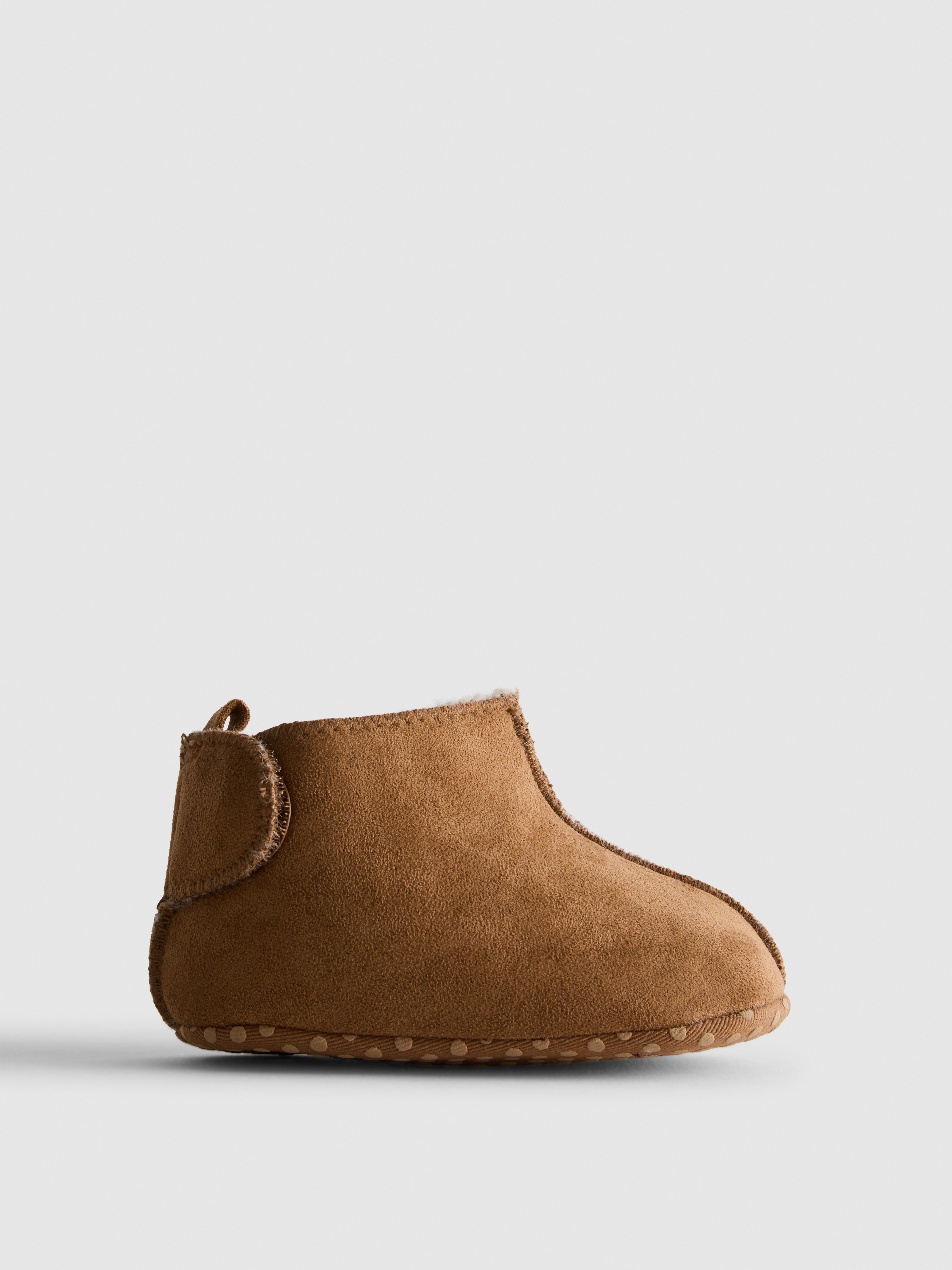 0-18mths | Faux Fur Lined Newborn Ankle Boots