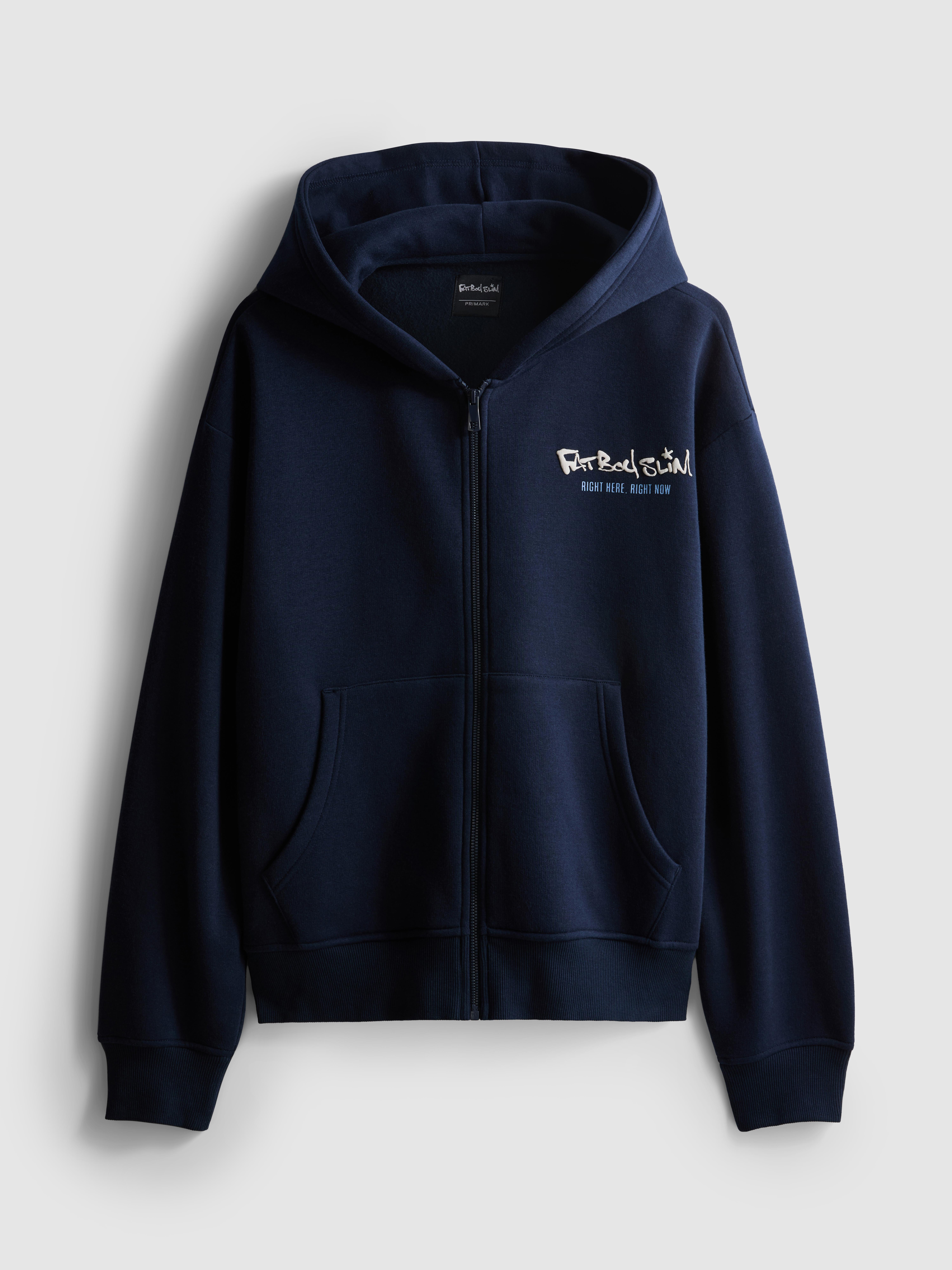 „Fatboy Slim“ Hoodie mit Reißverschluss
