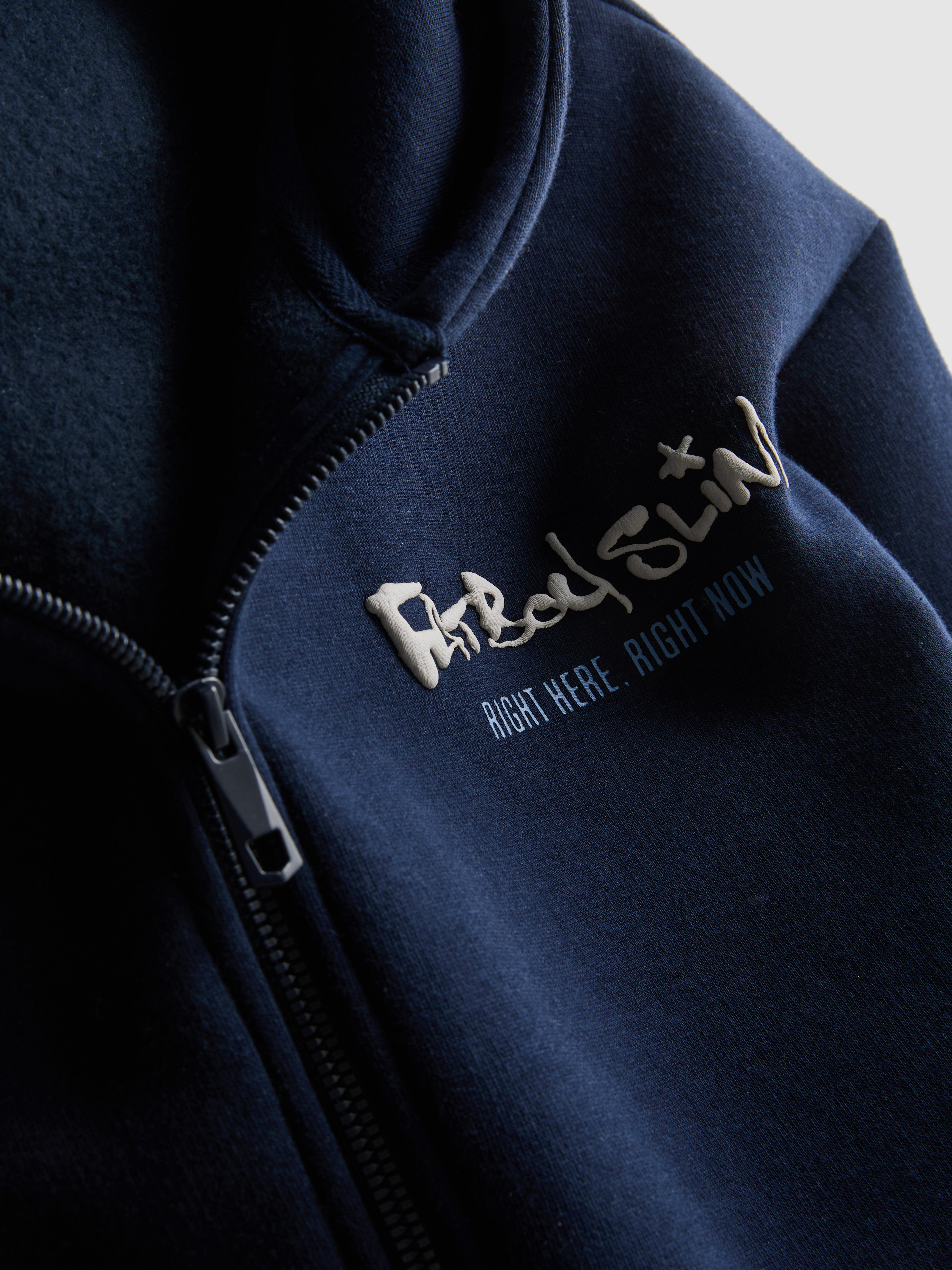 „Fatboy Slim“ Hoodie mit Reißverschluss