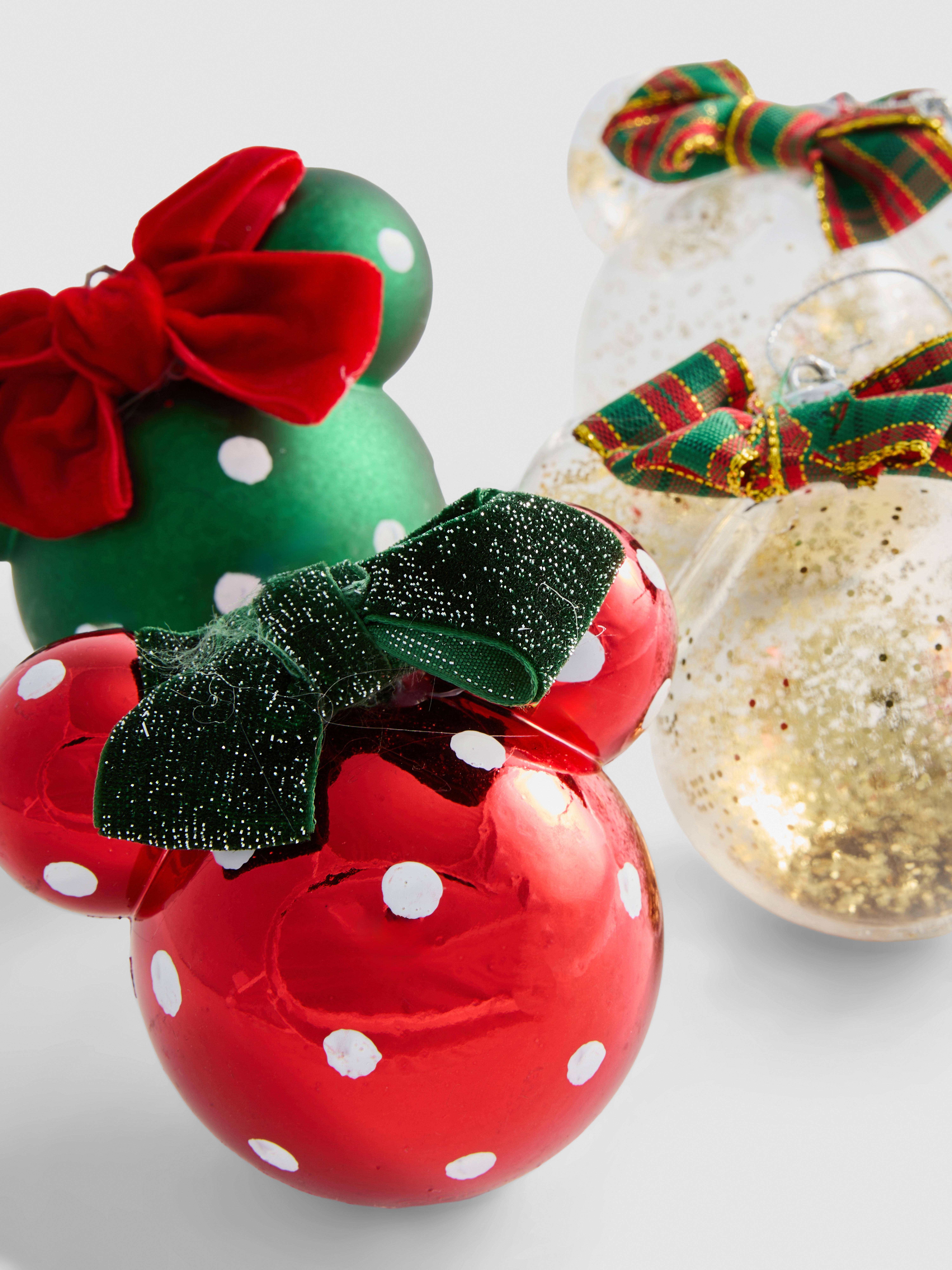 4pk Disney Mickey Mouse Christmas Ornaments