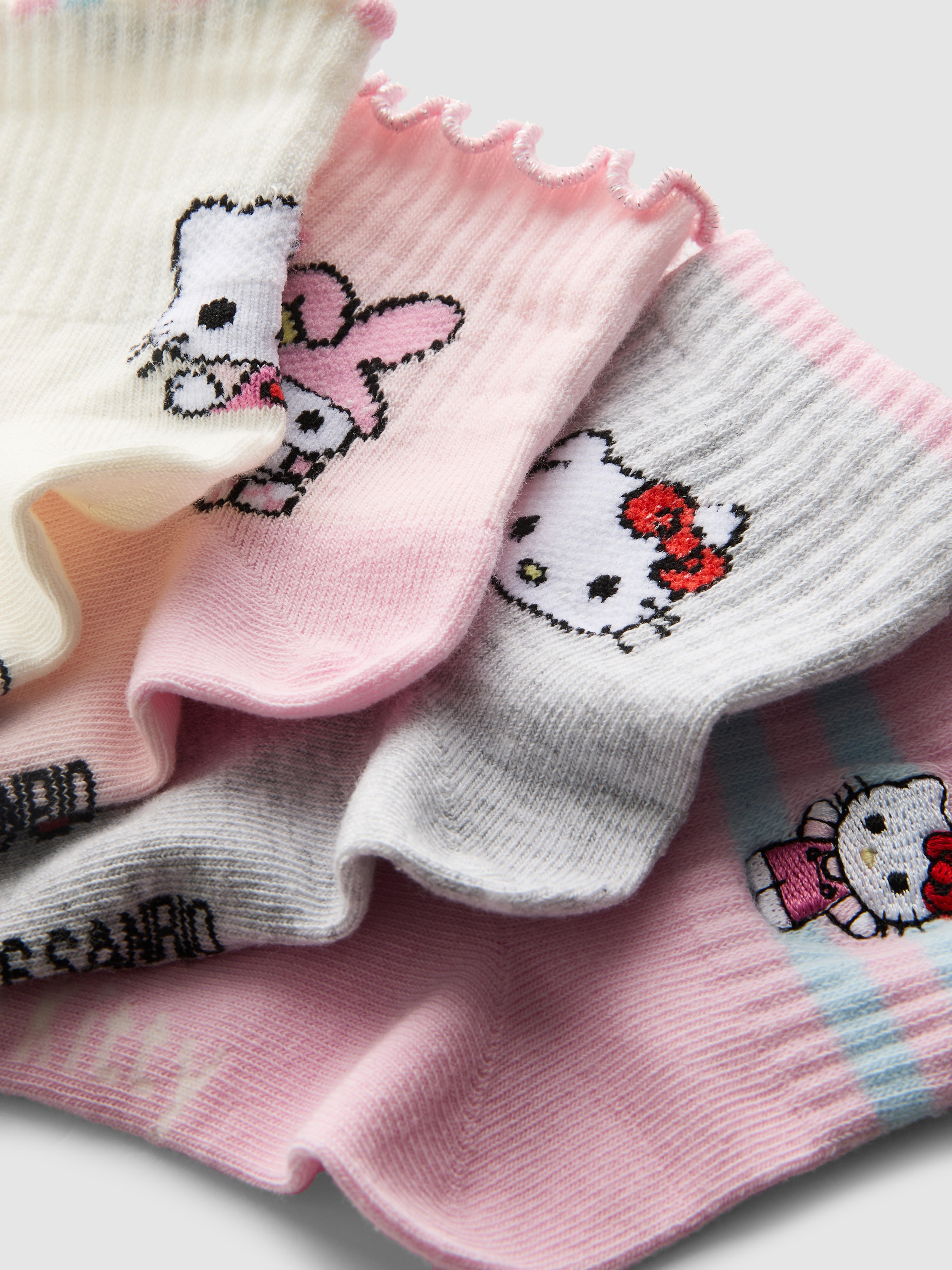 4pk Hello Kitty Quarter Socks