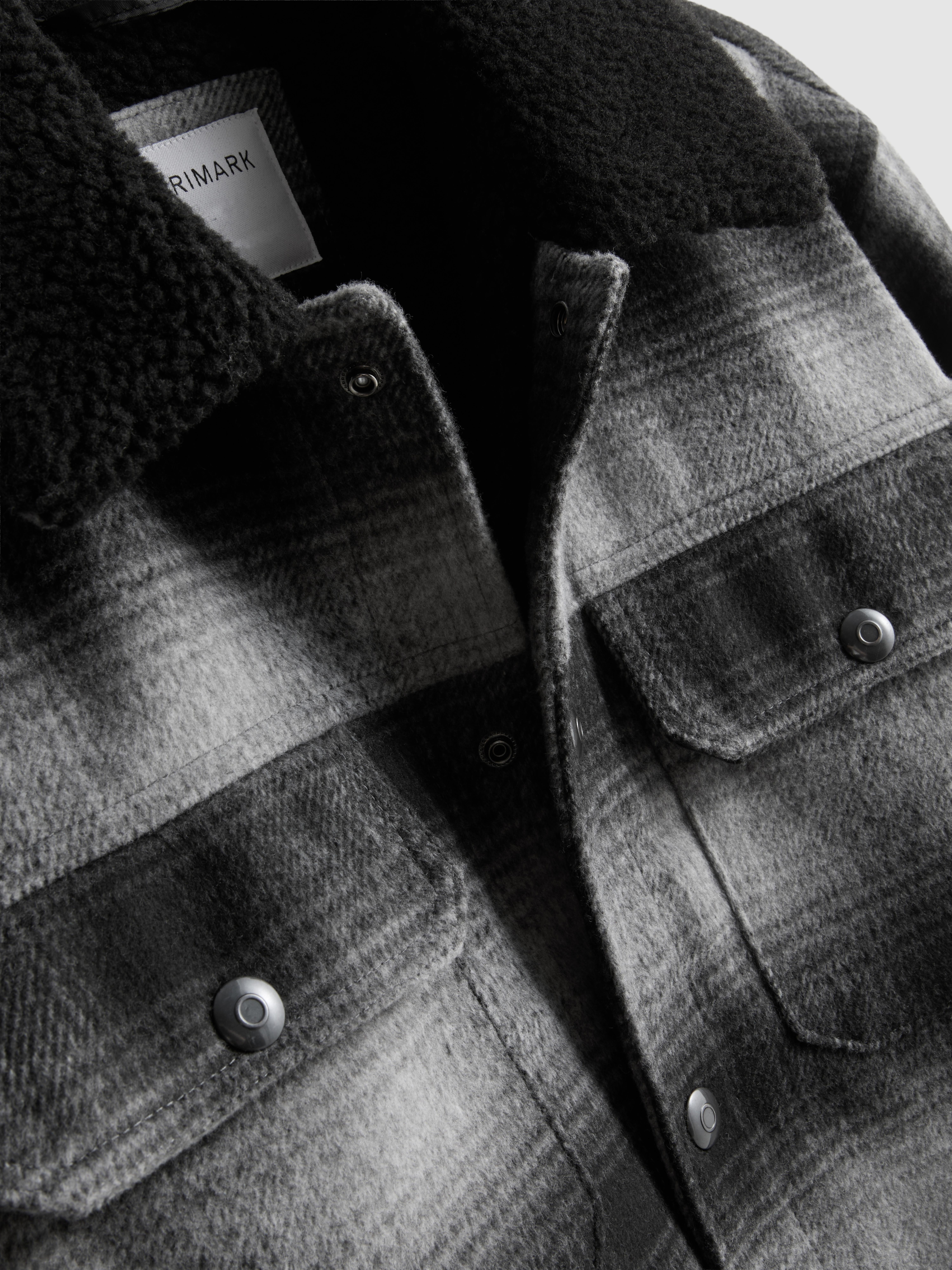 Sherpa Collar Check Trucker Jacket