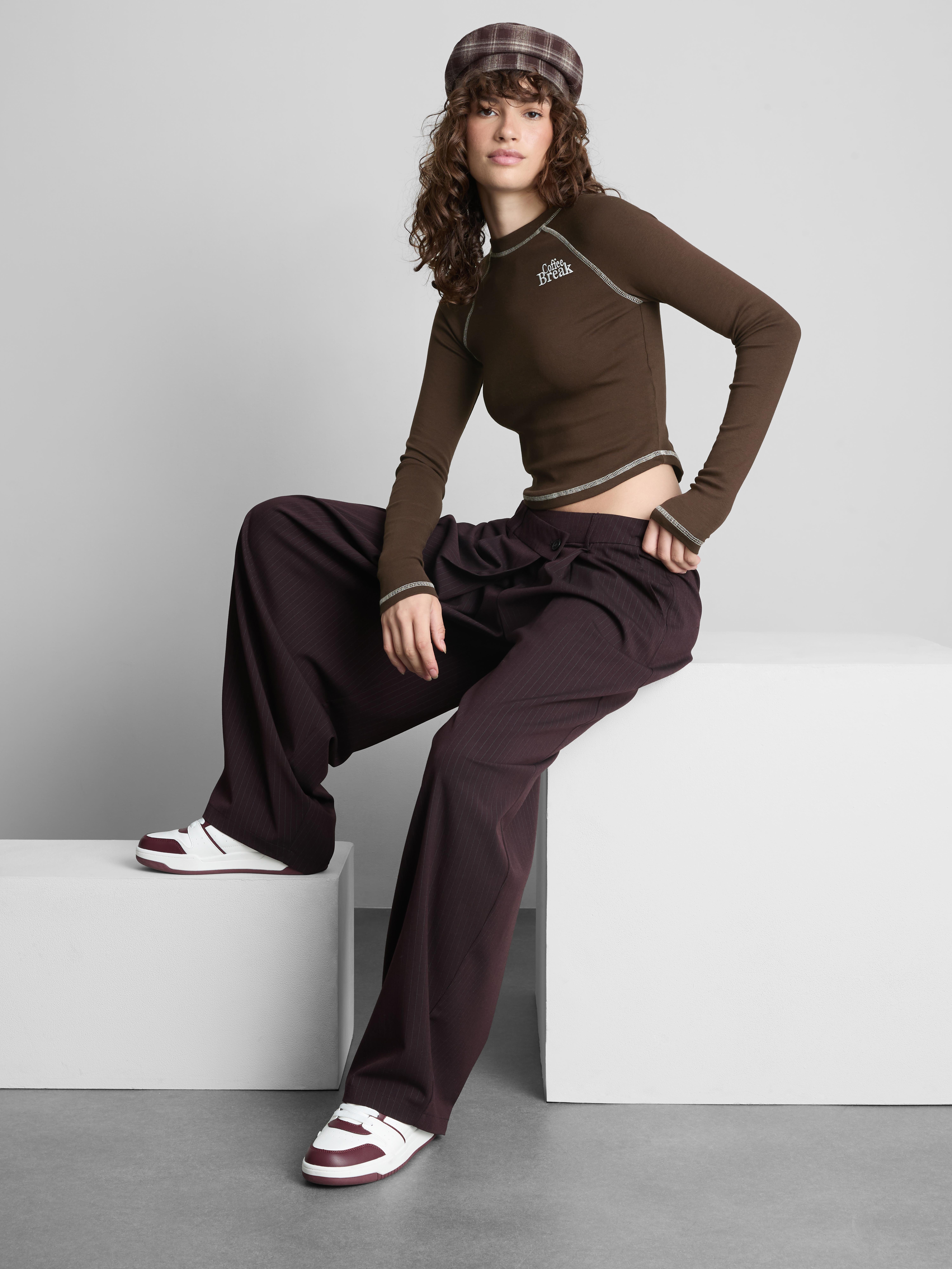 The Primark Scene | Embroidered Long Sleeve Raglan Tee