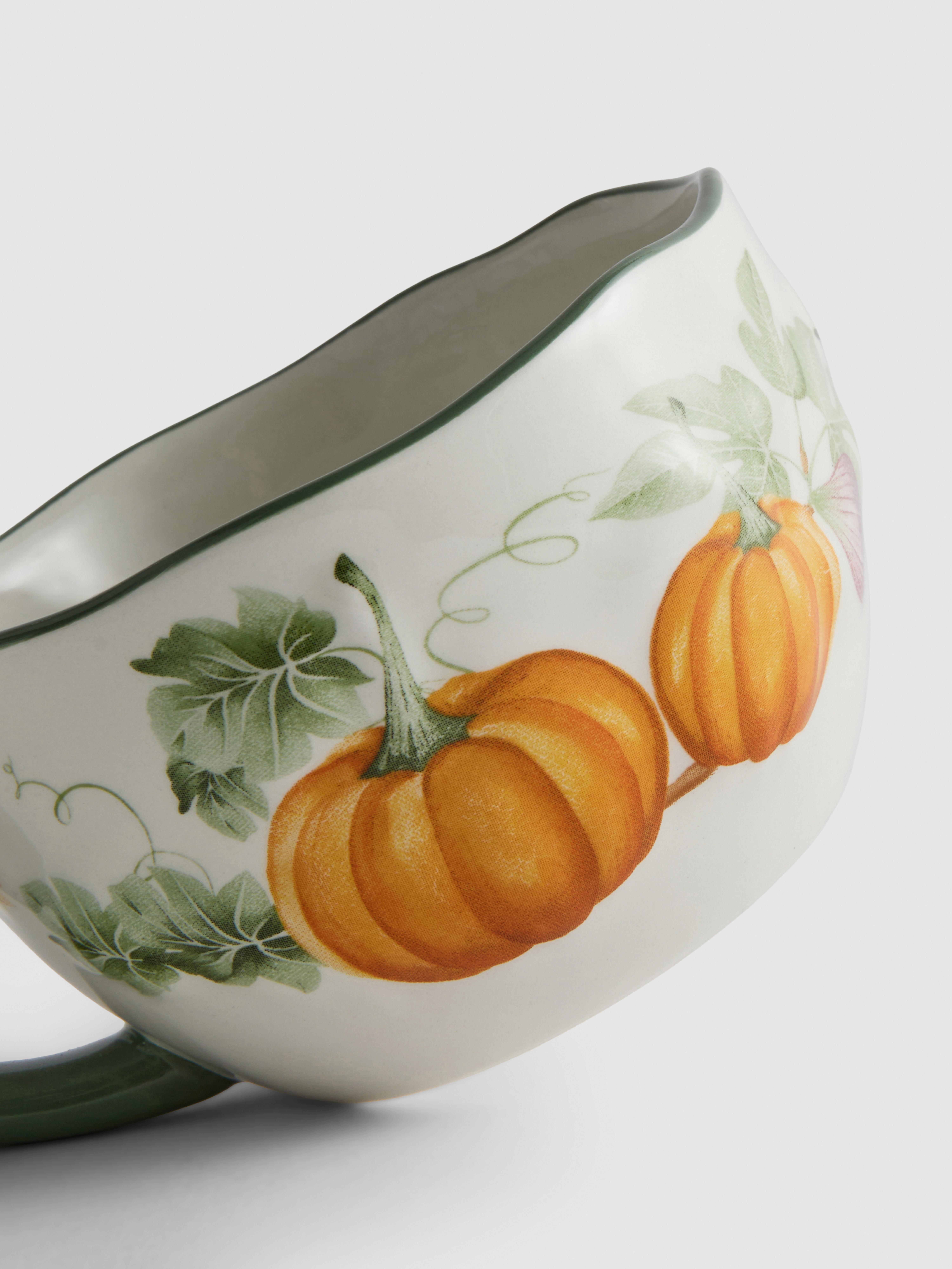 Mok met pompoenprint