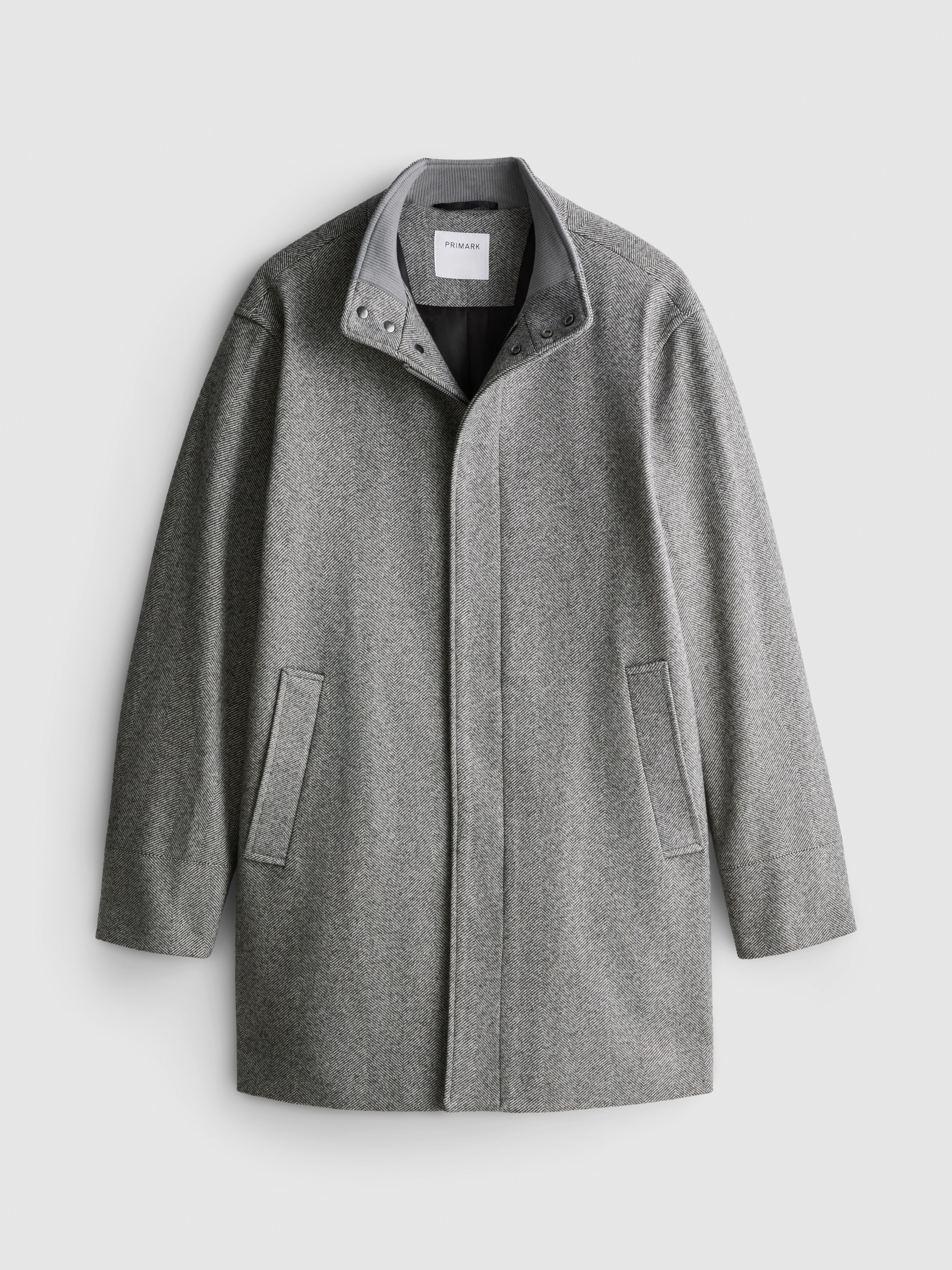 Herringbone Longline Coat