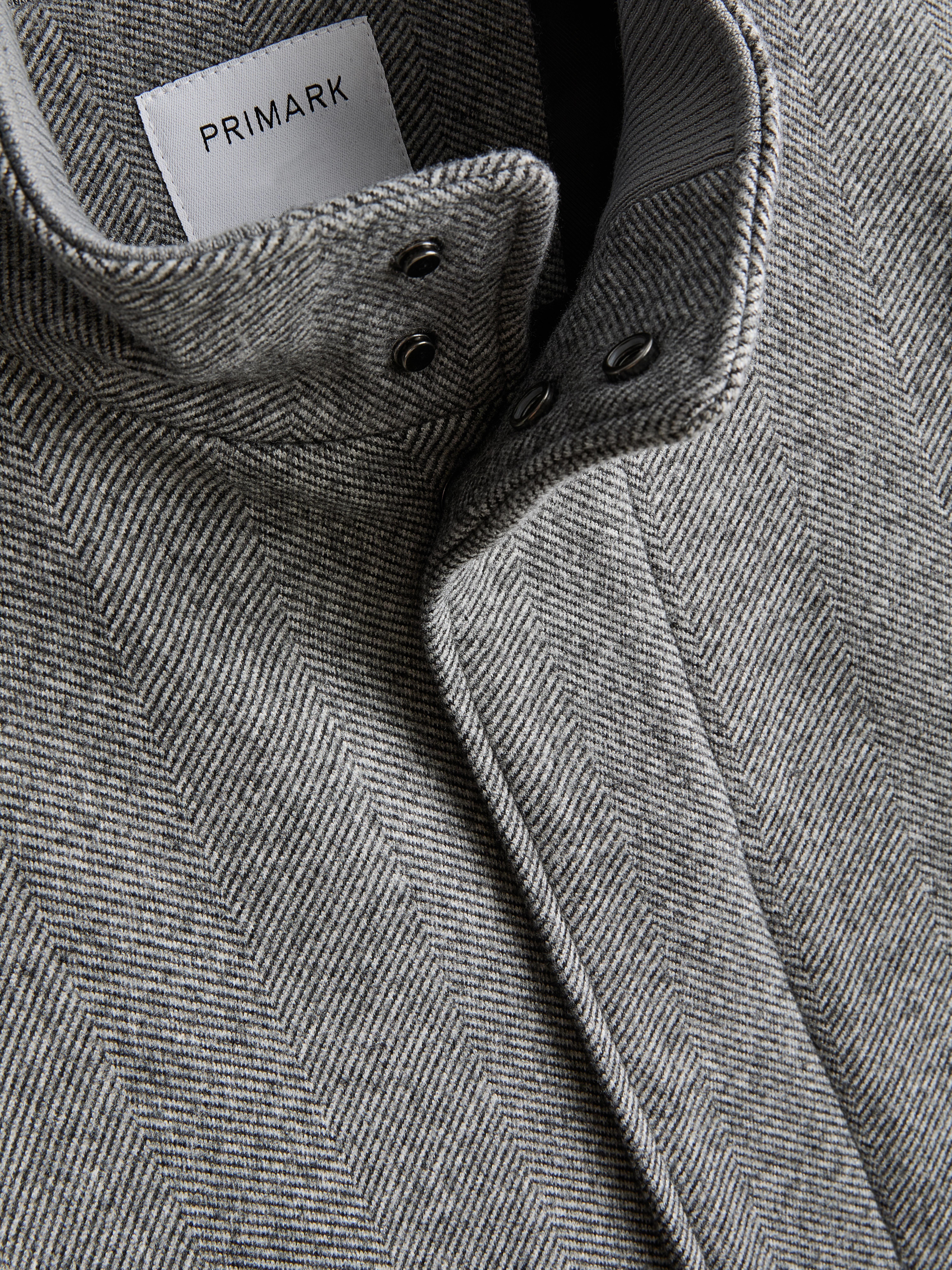 Herringbone Longline Coat