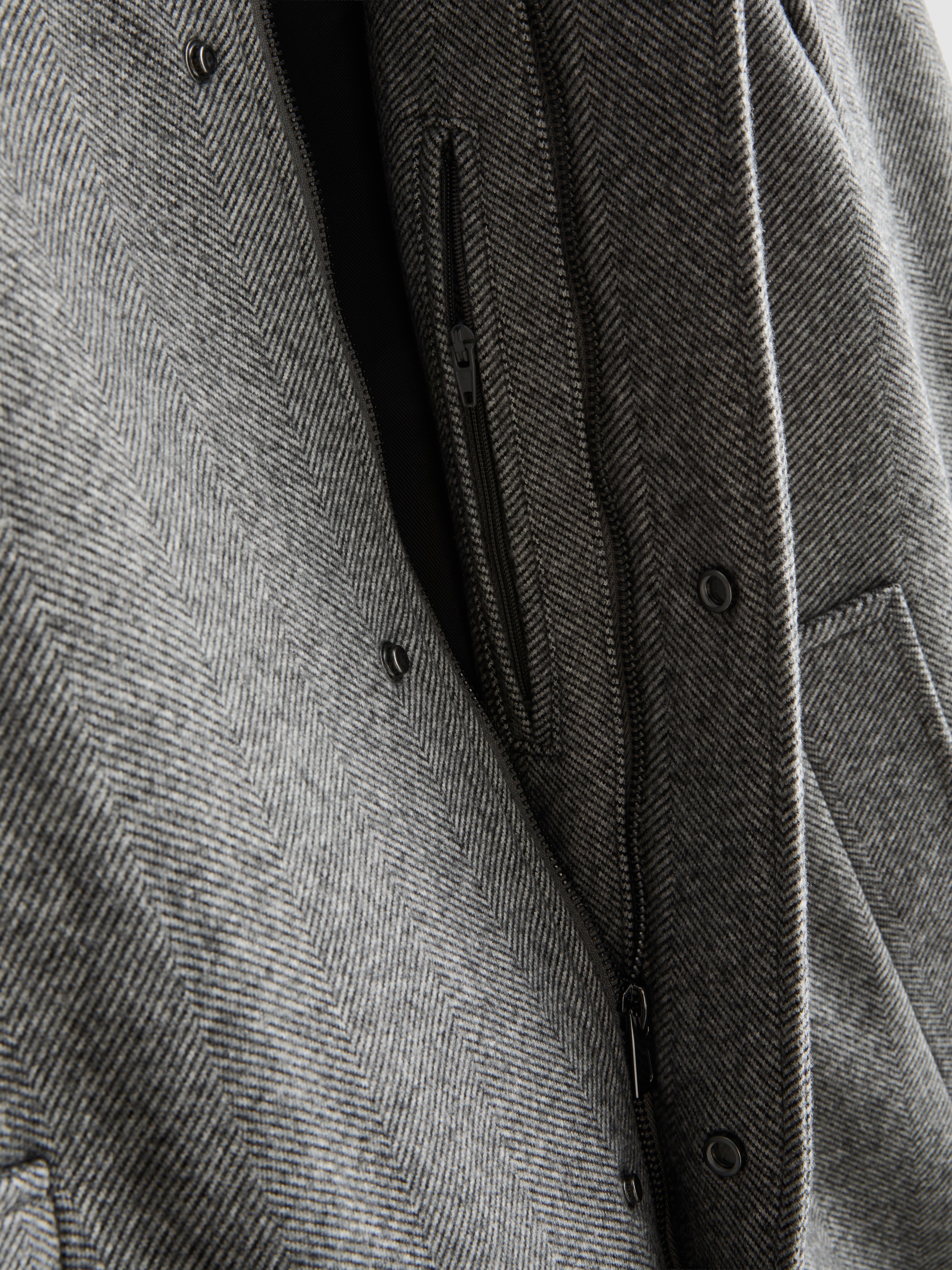 Herringbone Longline Coat