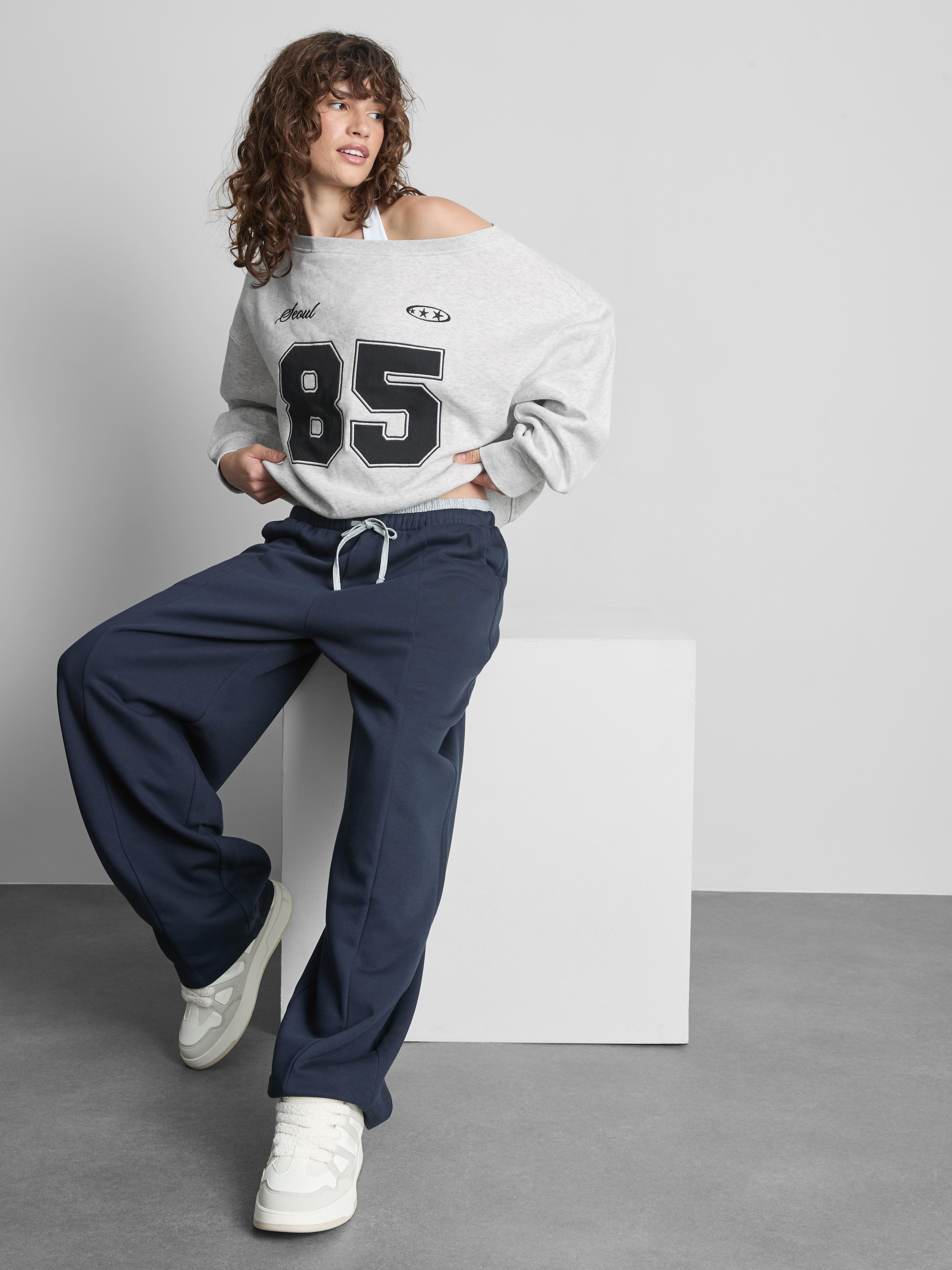The Primark Scene | Varsity Off-The-Shoulder Sweatshirt