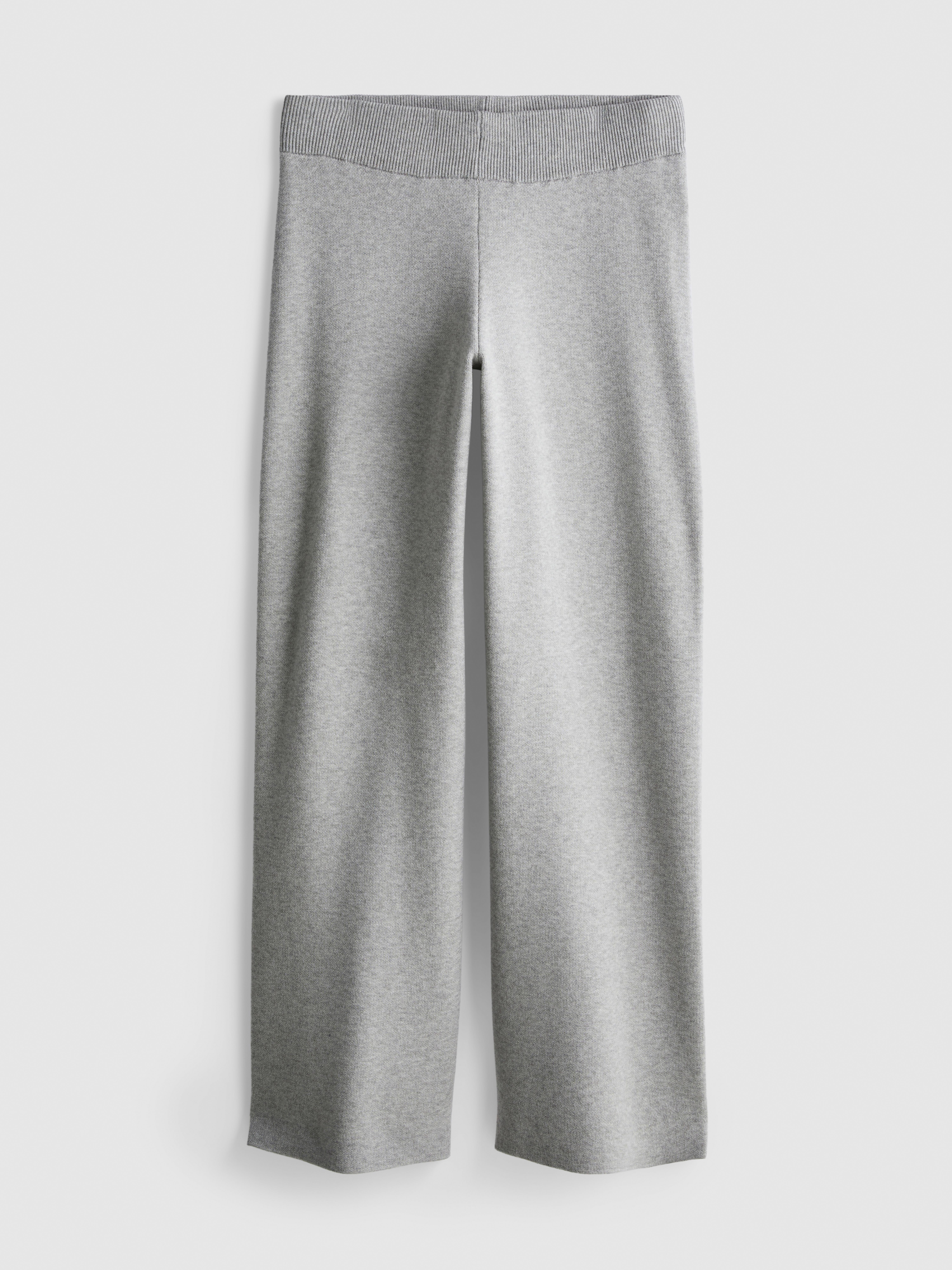 Compact Knit Wide Leg Leggings