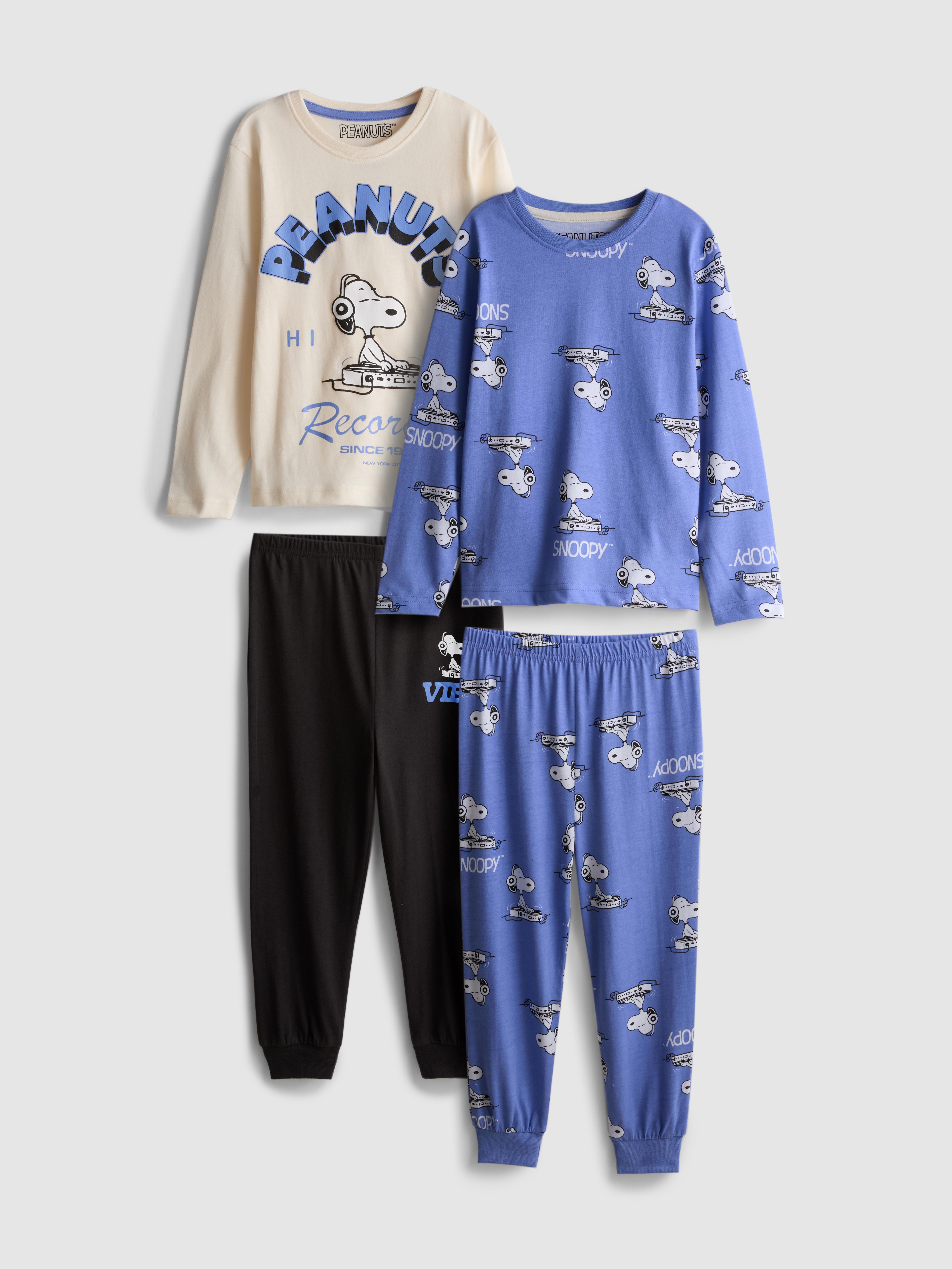 1-9 jr. | Set van 2 Peanuts Snoopy-pyjama's