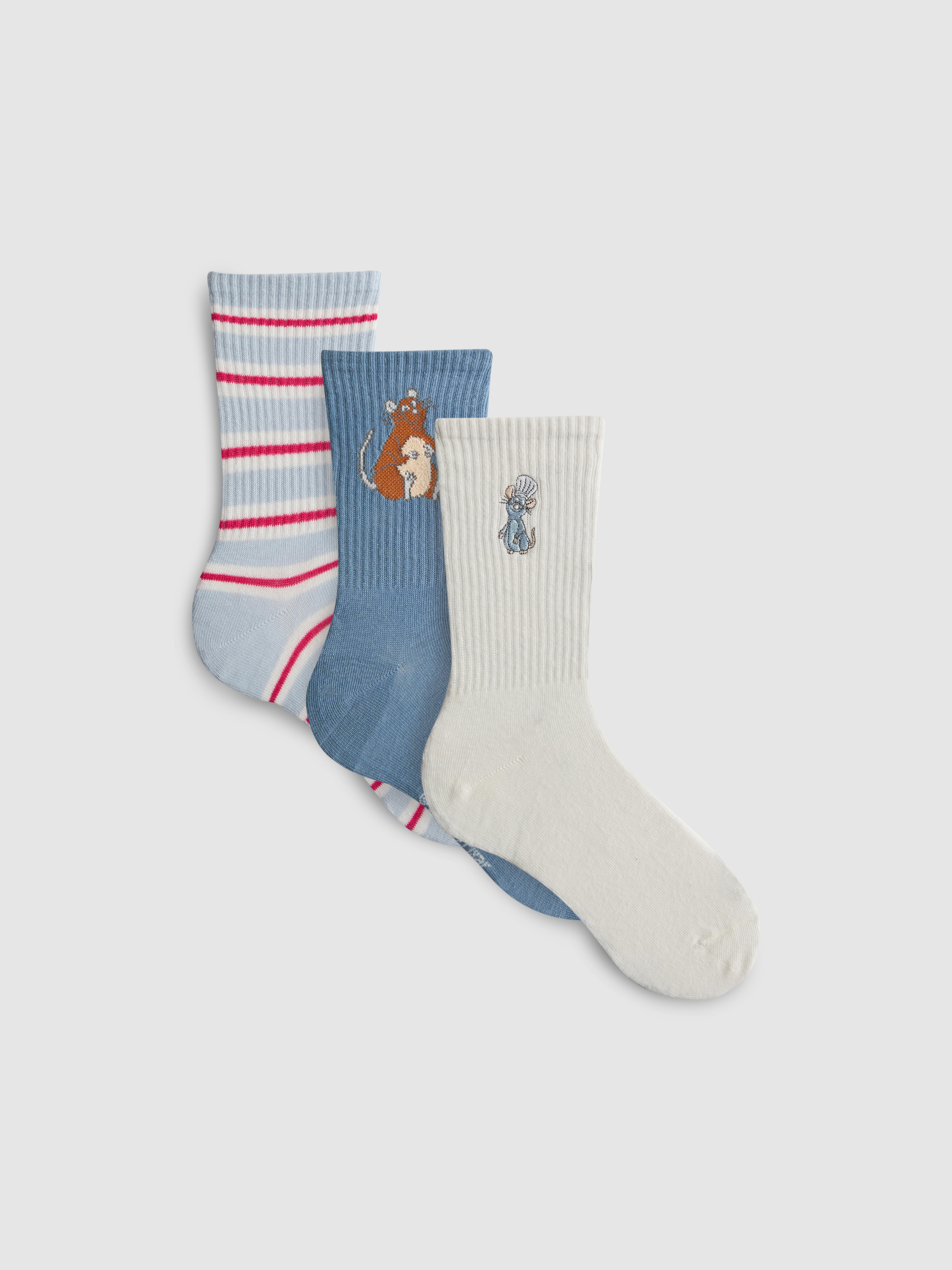 Pack de 3 pares de calcetines altos de Disney