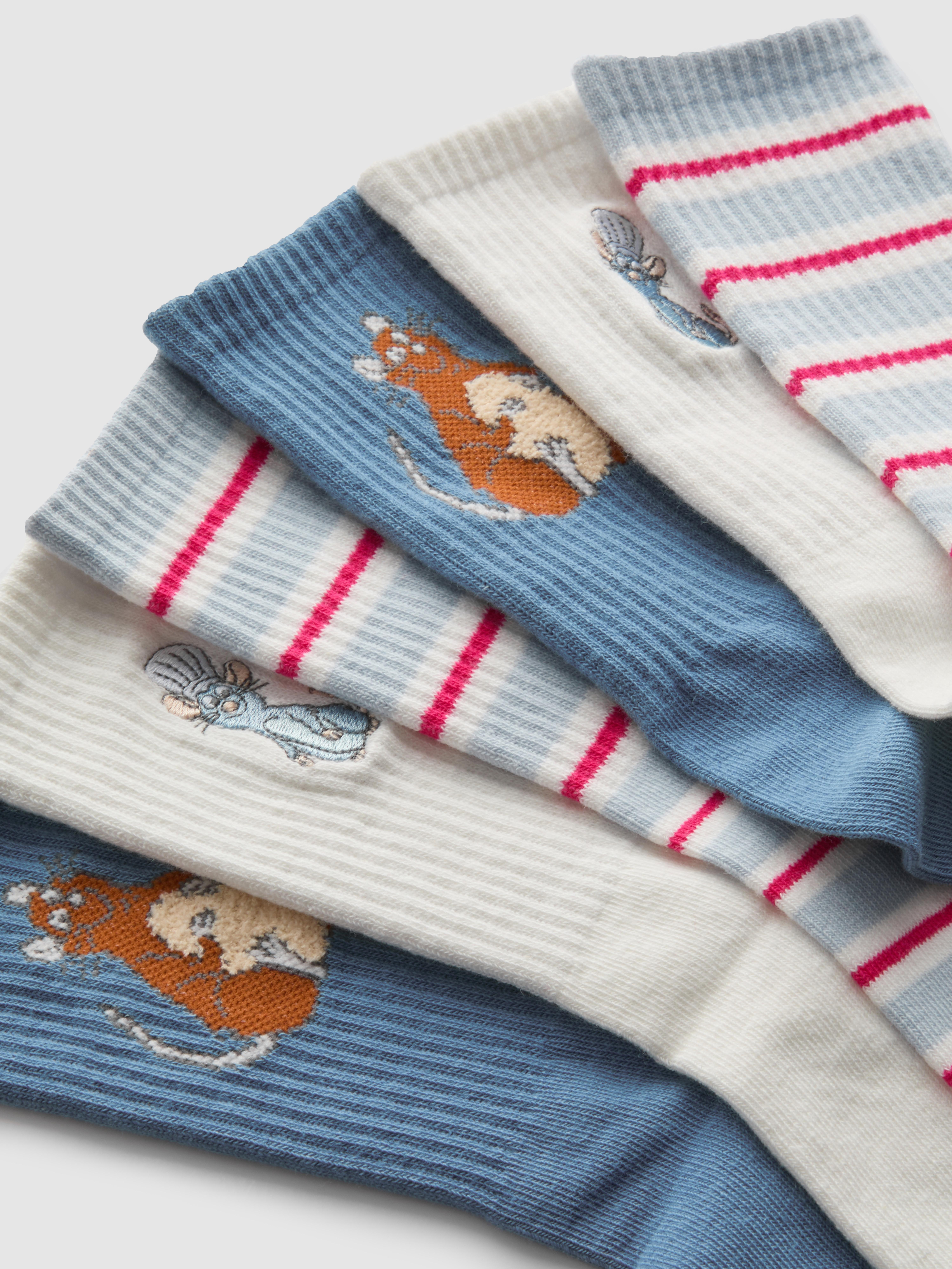 „Disney Ratatouille“ Crew-Socken aus Baumwollmischung, 3er-Pack