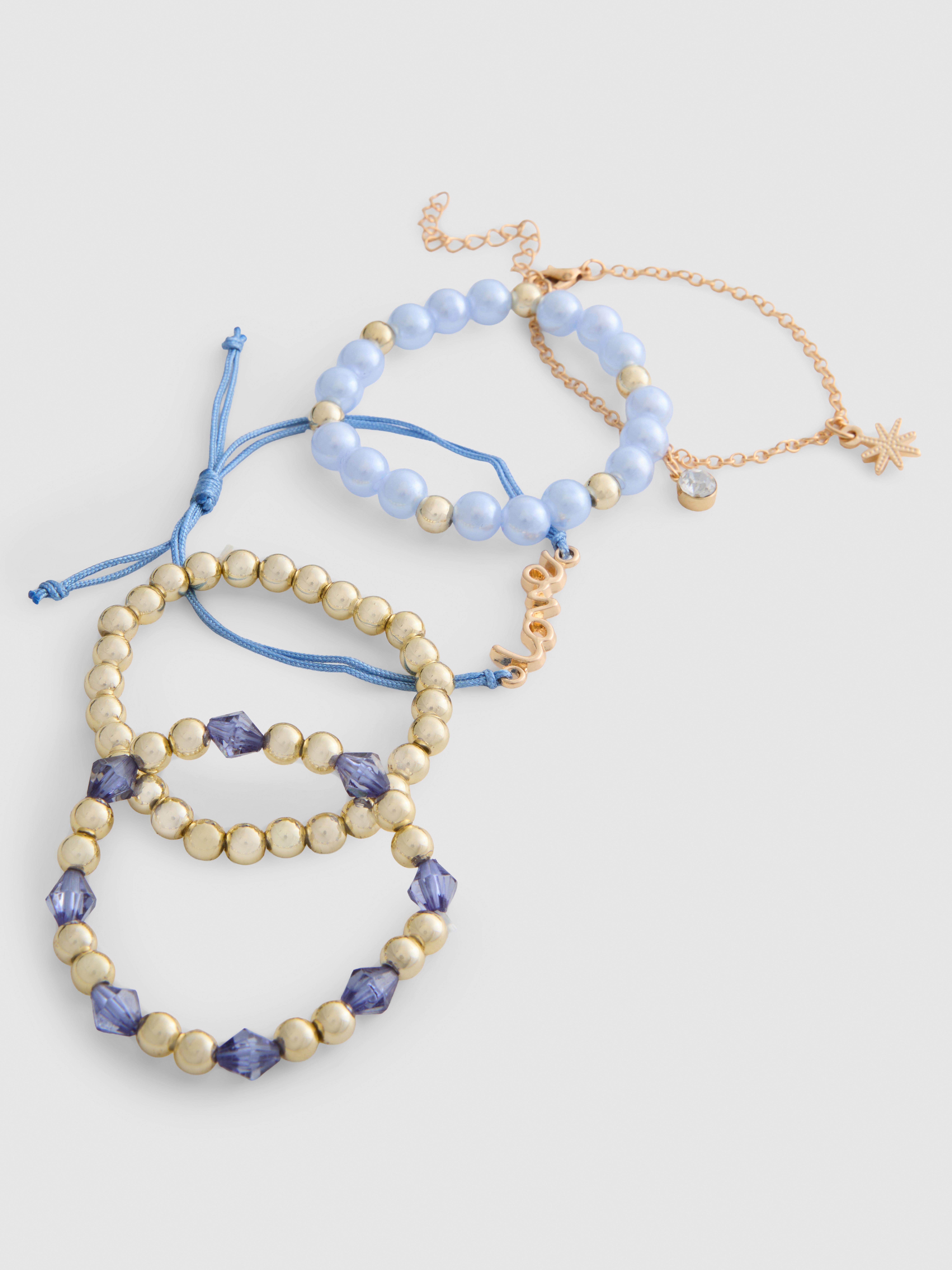 5pk Mixed Charm Bracelet Set