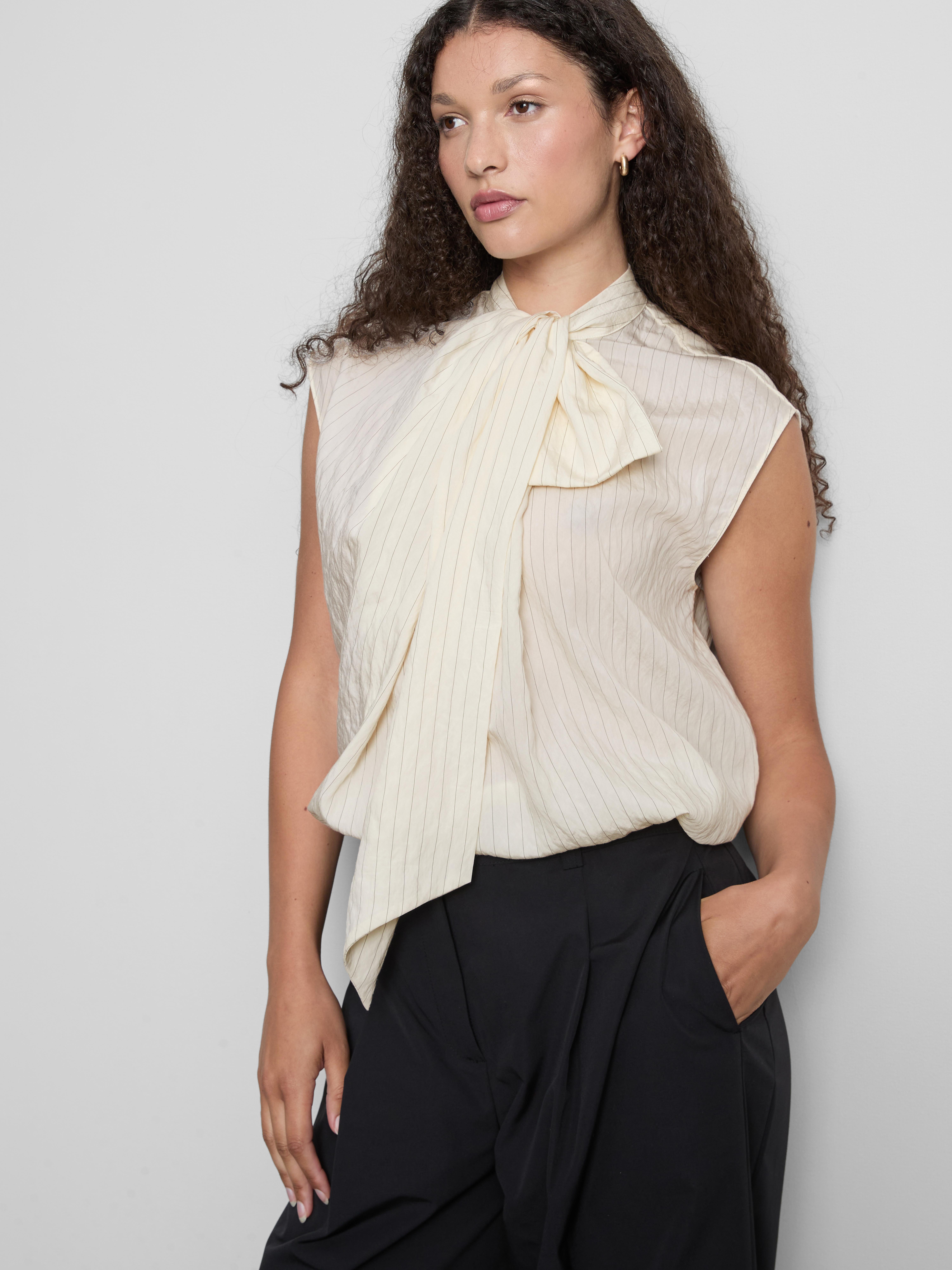 Gestreifte „The Edit“ Bluse zum Binden