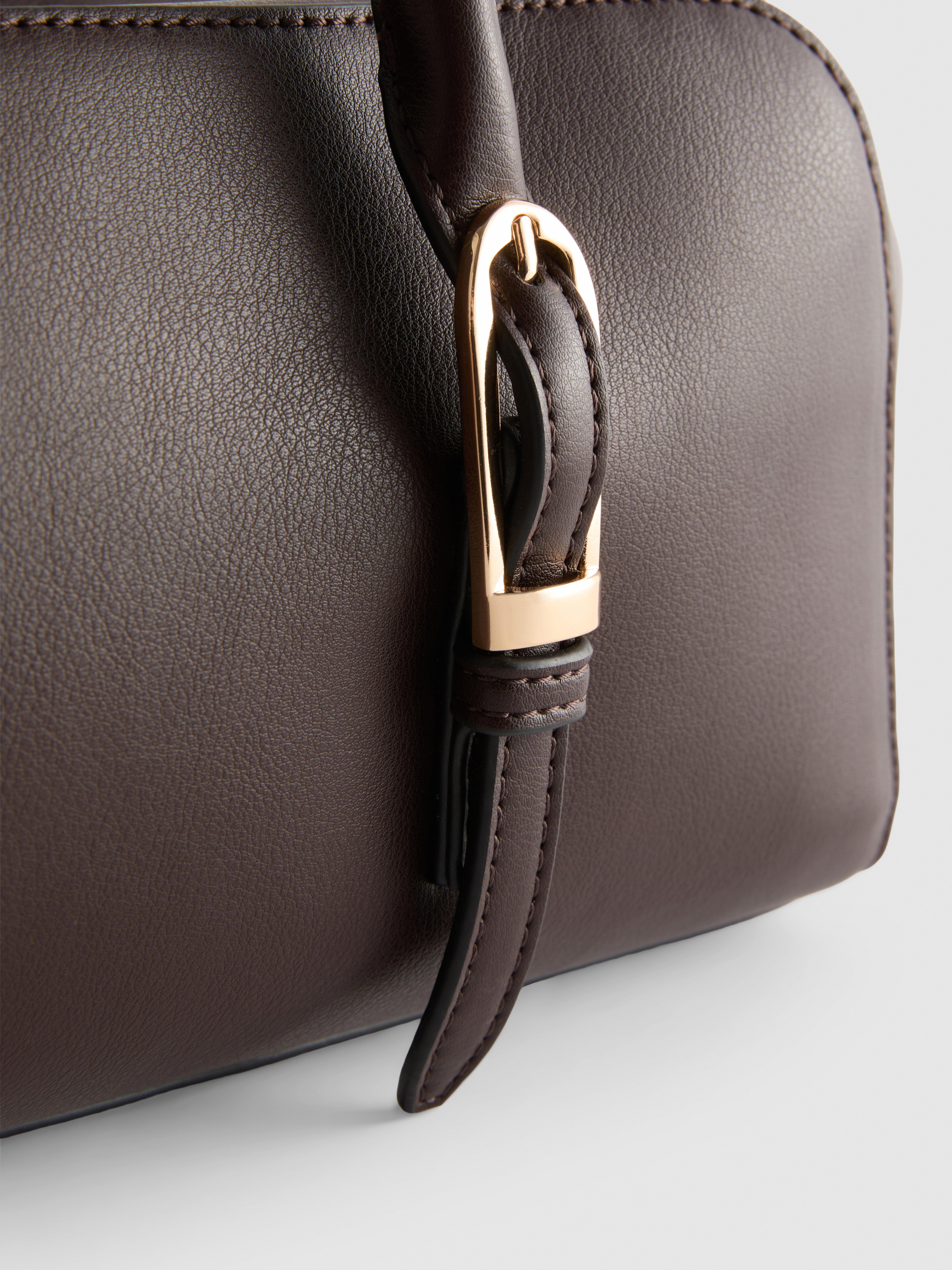 By Coleen Faux Leather Bowler Bag