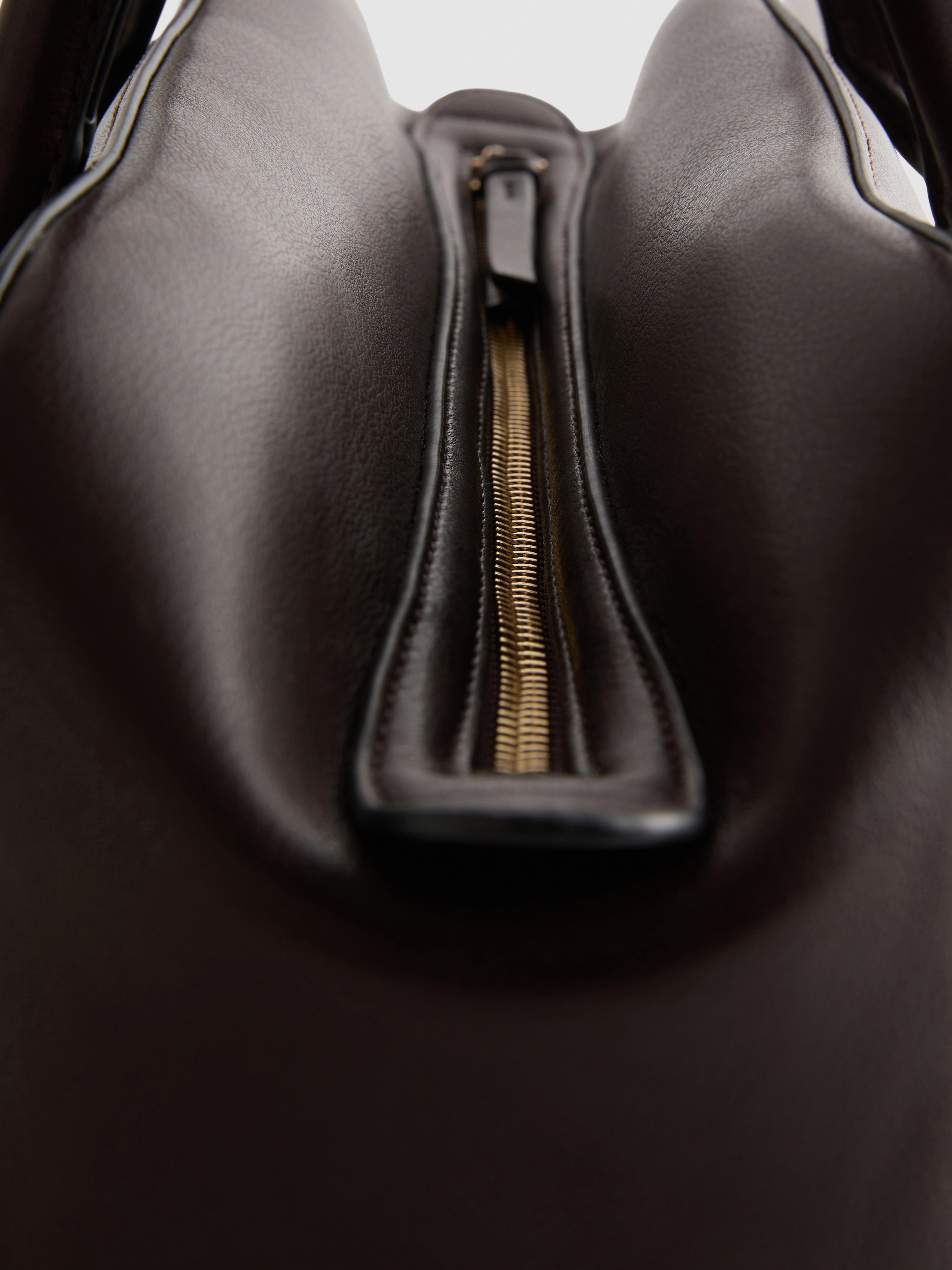 By Coleen Faux Leather Bowler Bag