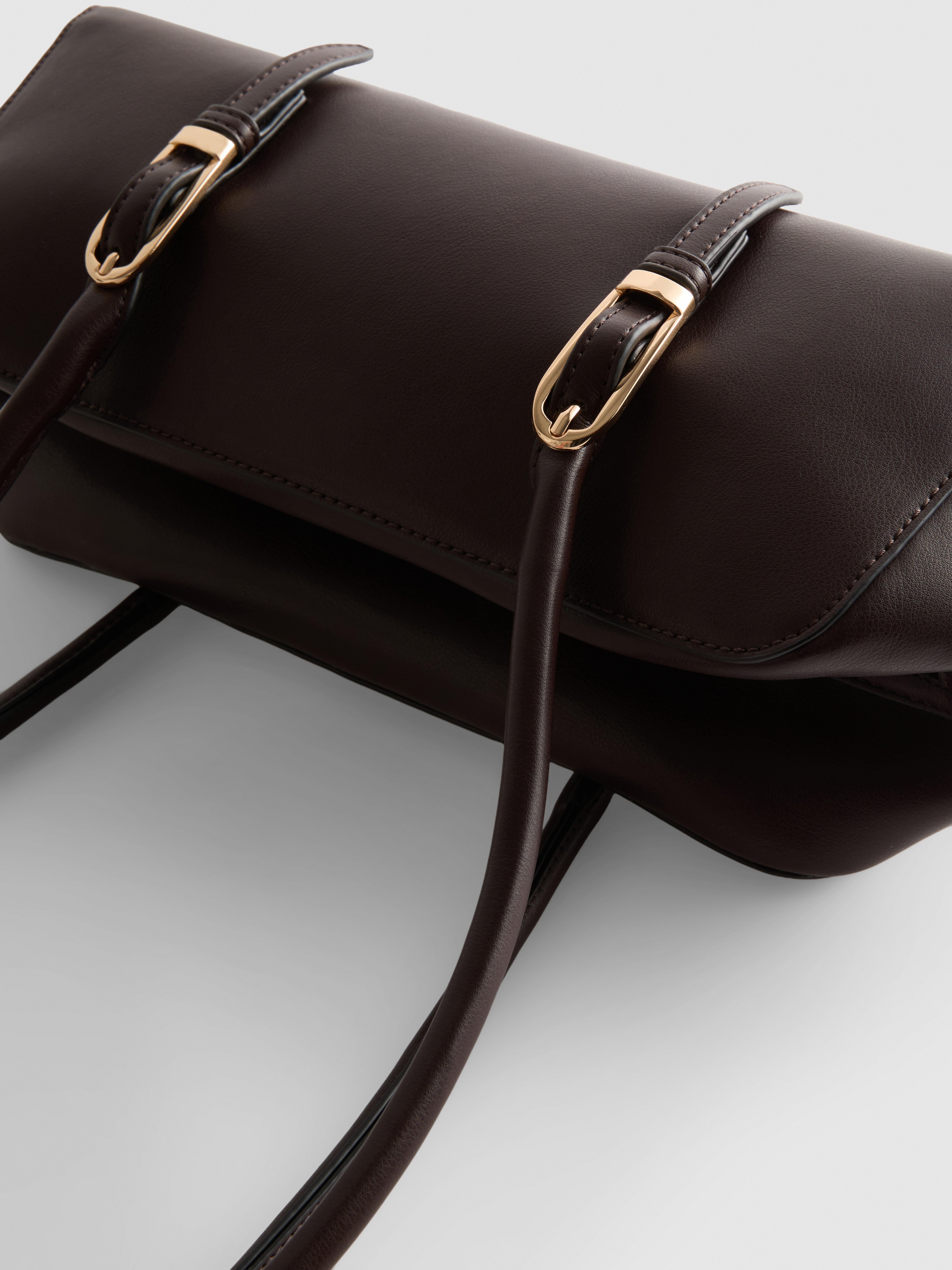 By Coleen Faux Leather Bowler Bag