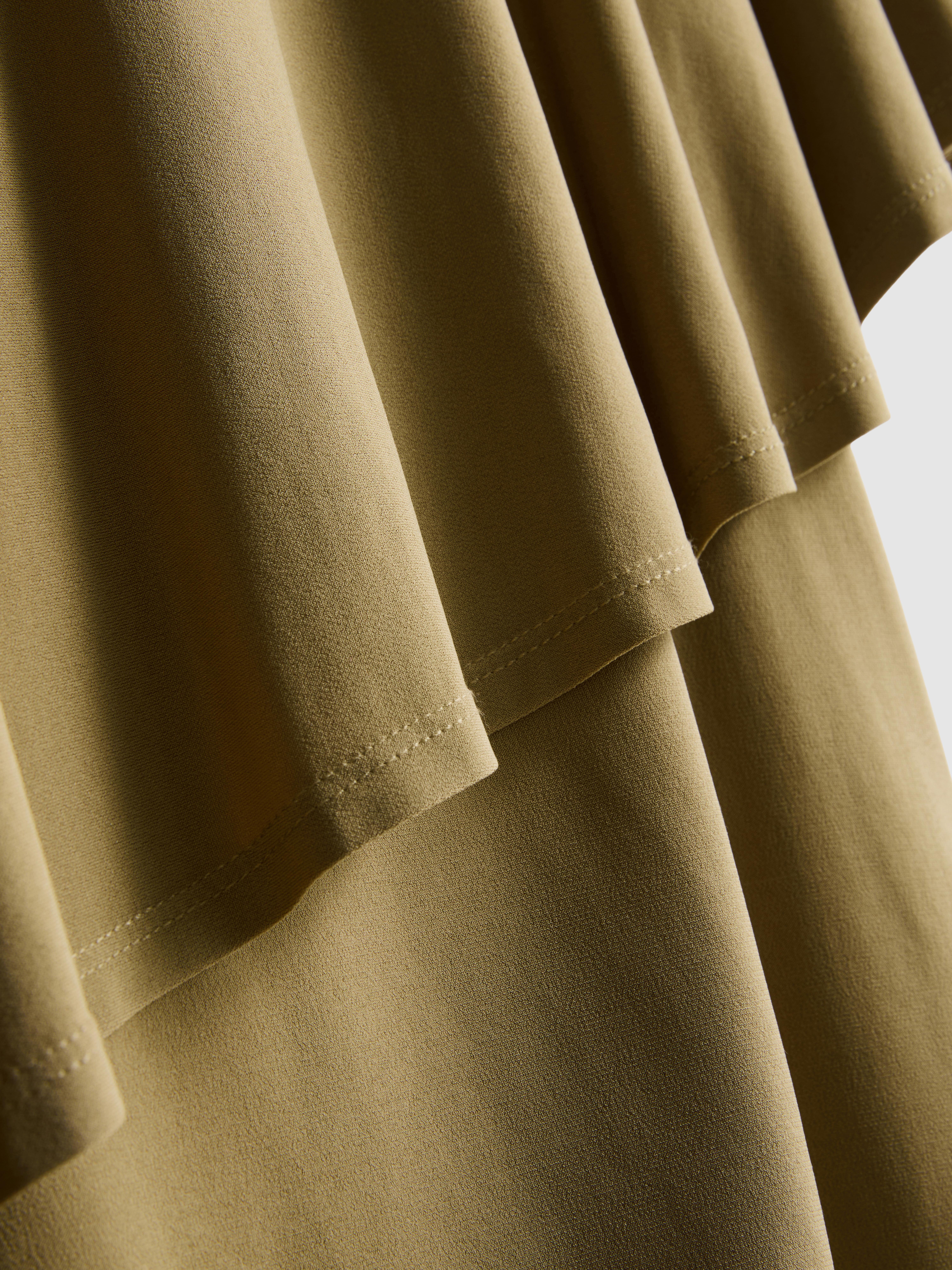Asymmetric Jersey Cape Top